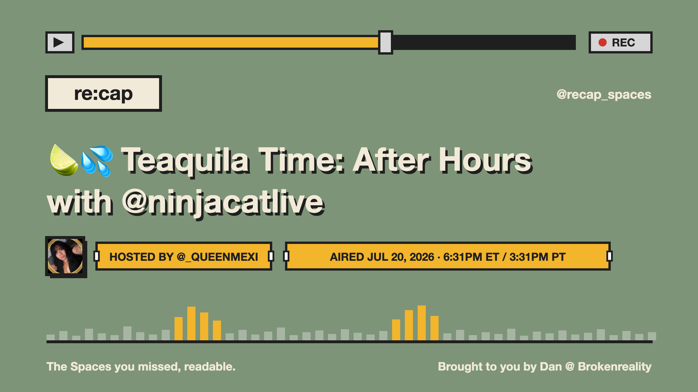 🍋‍🟩💦 Teaquila Time: After Hours with @ninjacatlive