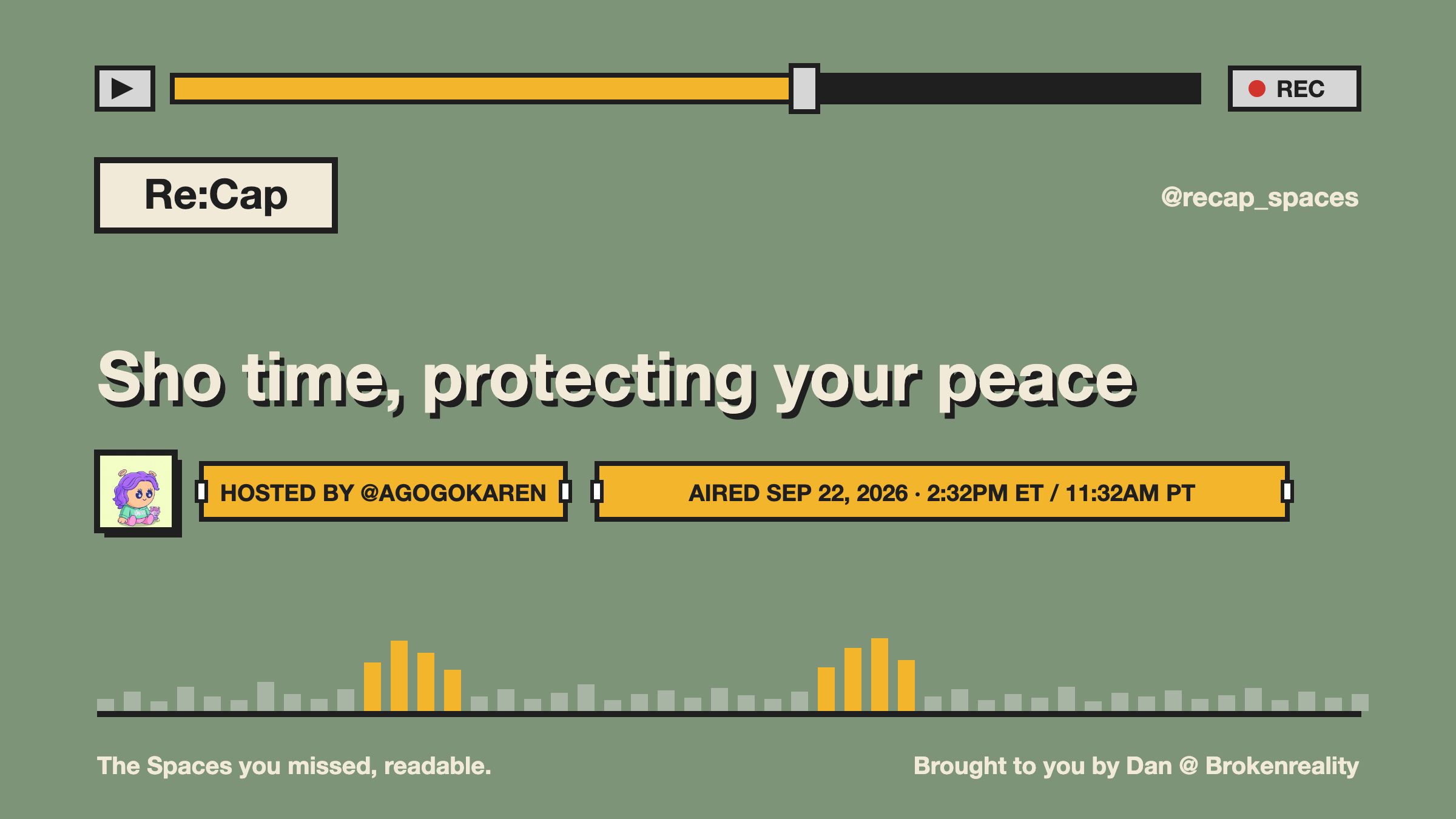 Sho time, protecting your peace