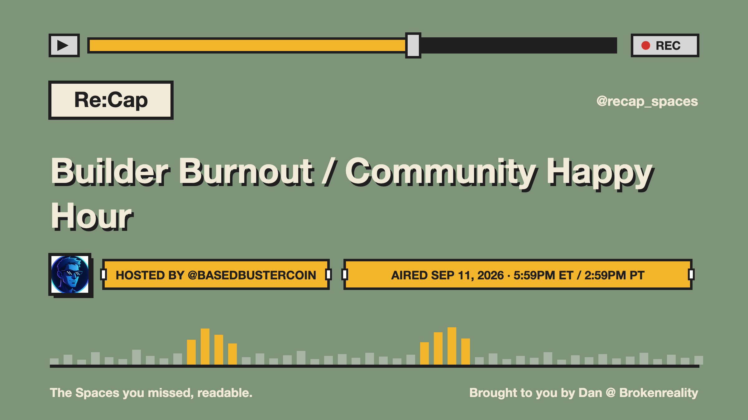 Builder Burnout / Community Happy Hour