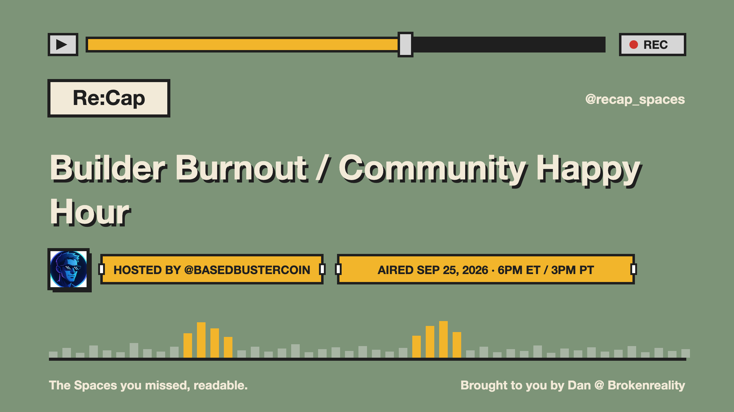 Builder Burnout / Community Happy Hour