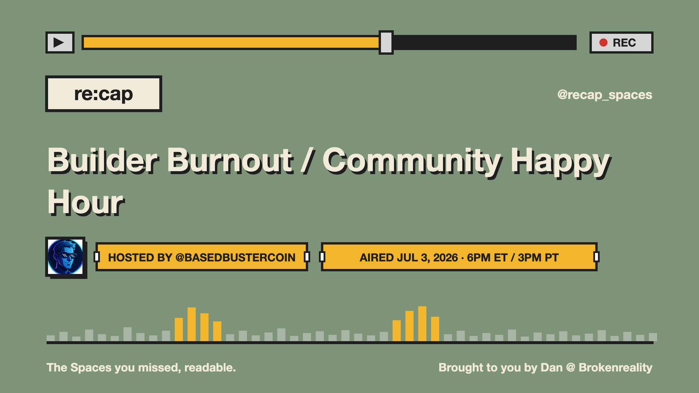 Builder Burnout / Community Happy Hour