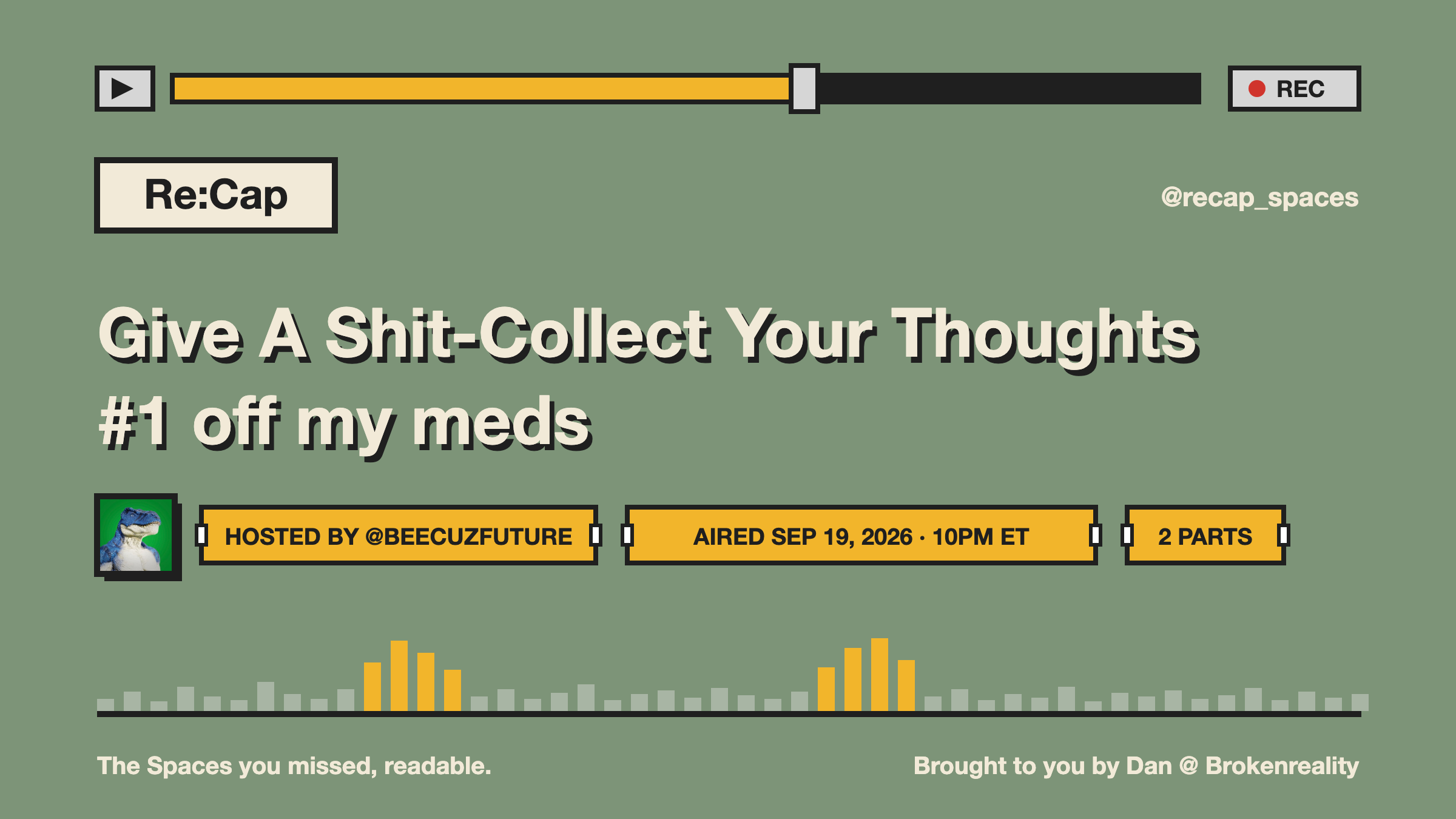 Give A Shit-Collect Your Thoughts #1 off my meds