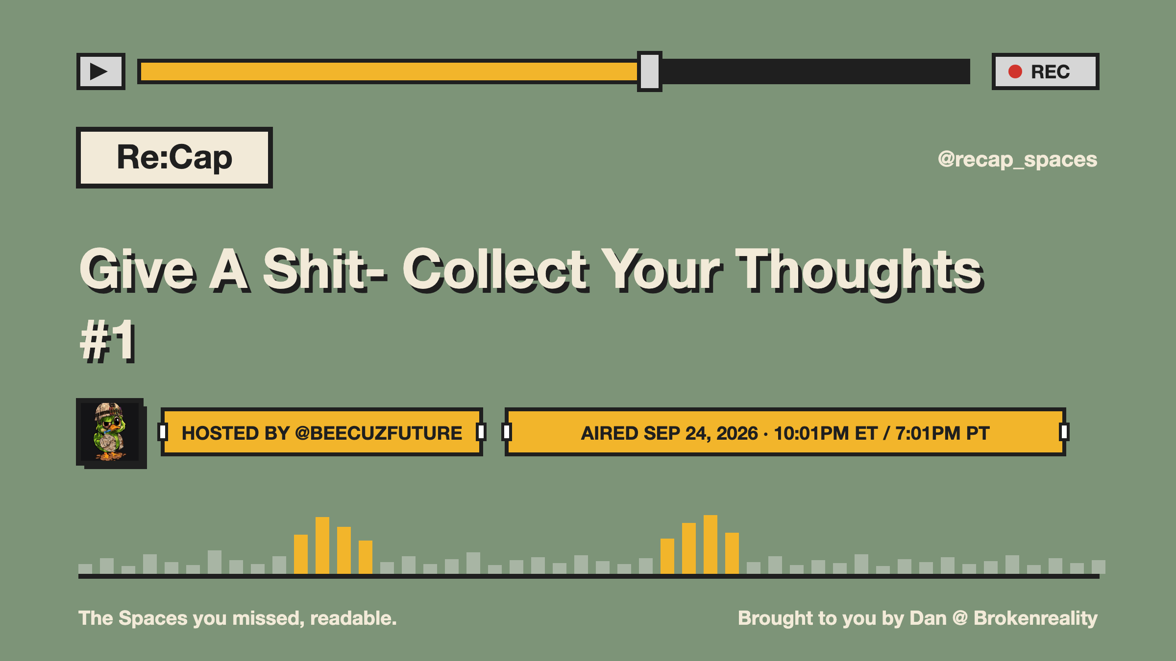 Give A Shit- Collect Your Thoughts #1