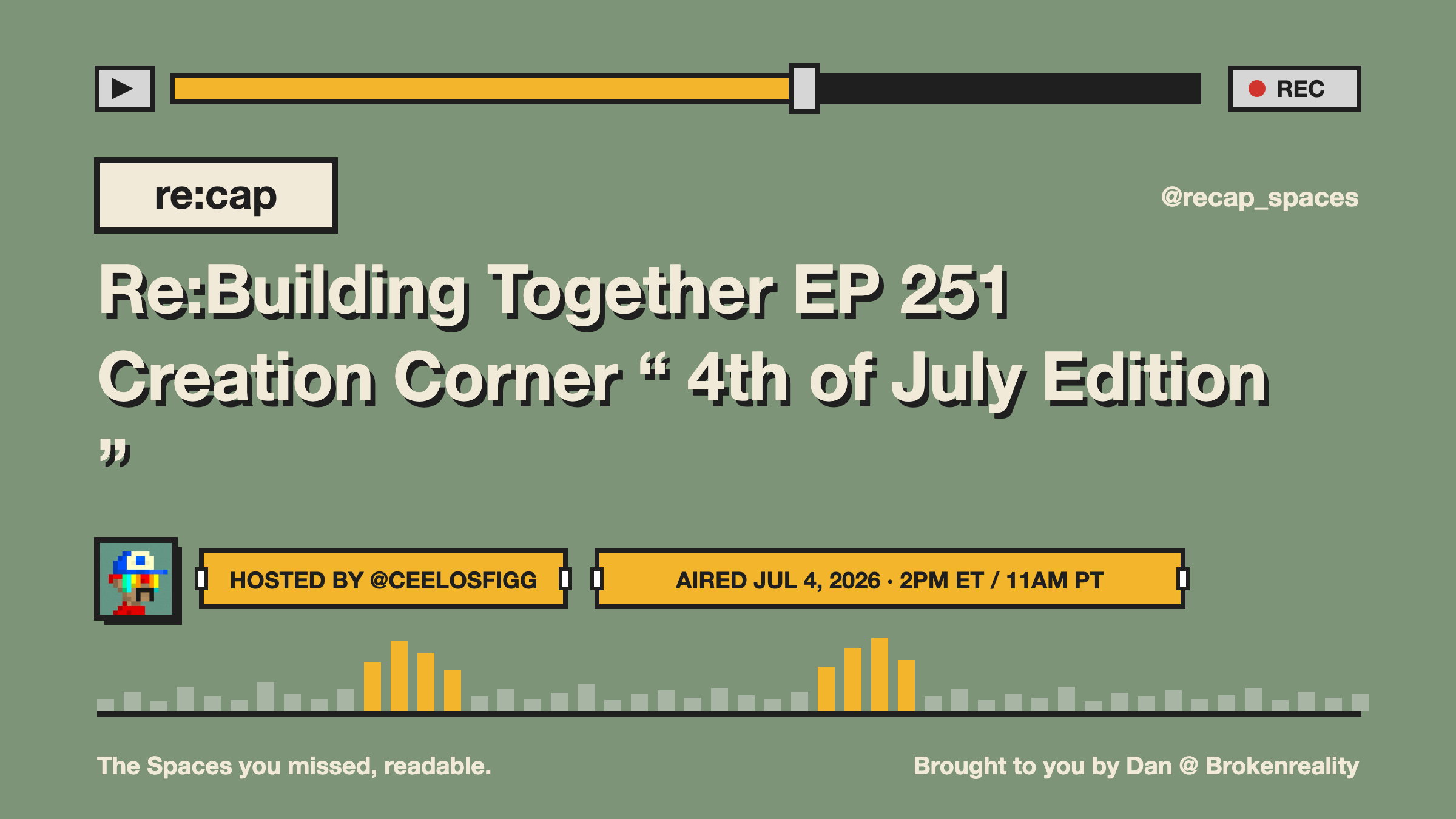 Re:Building Together EP 251 Creation Corner “ 4th of July Edition ”