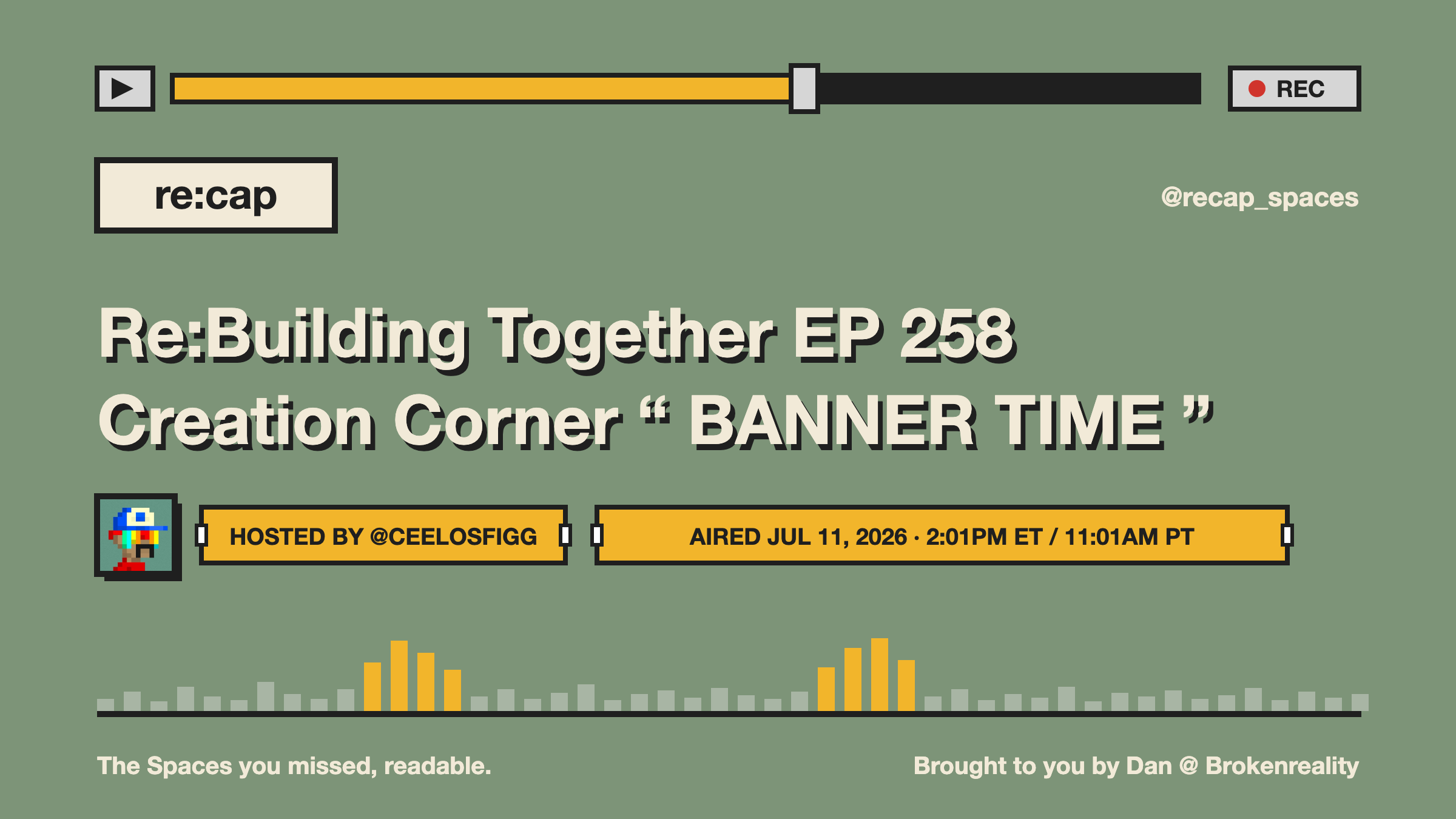 Re:Building Together EP 258 Creation Corner “ BANNER TIME ”