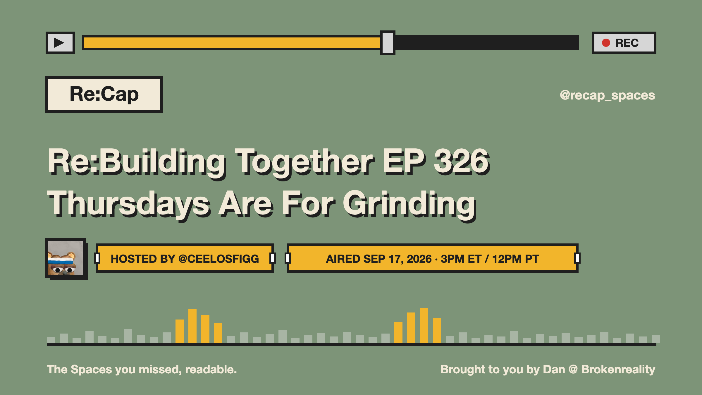 Re:Building Together EP 326 Thursdays Are For Grinding