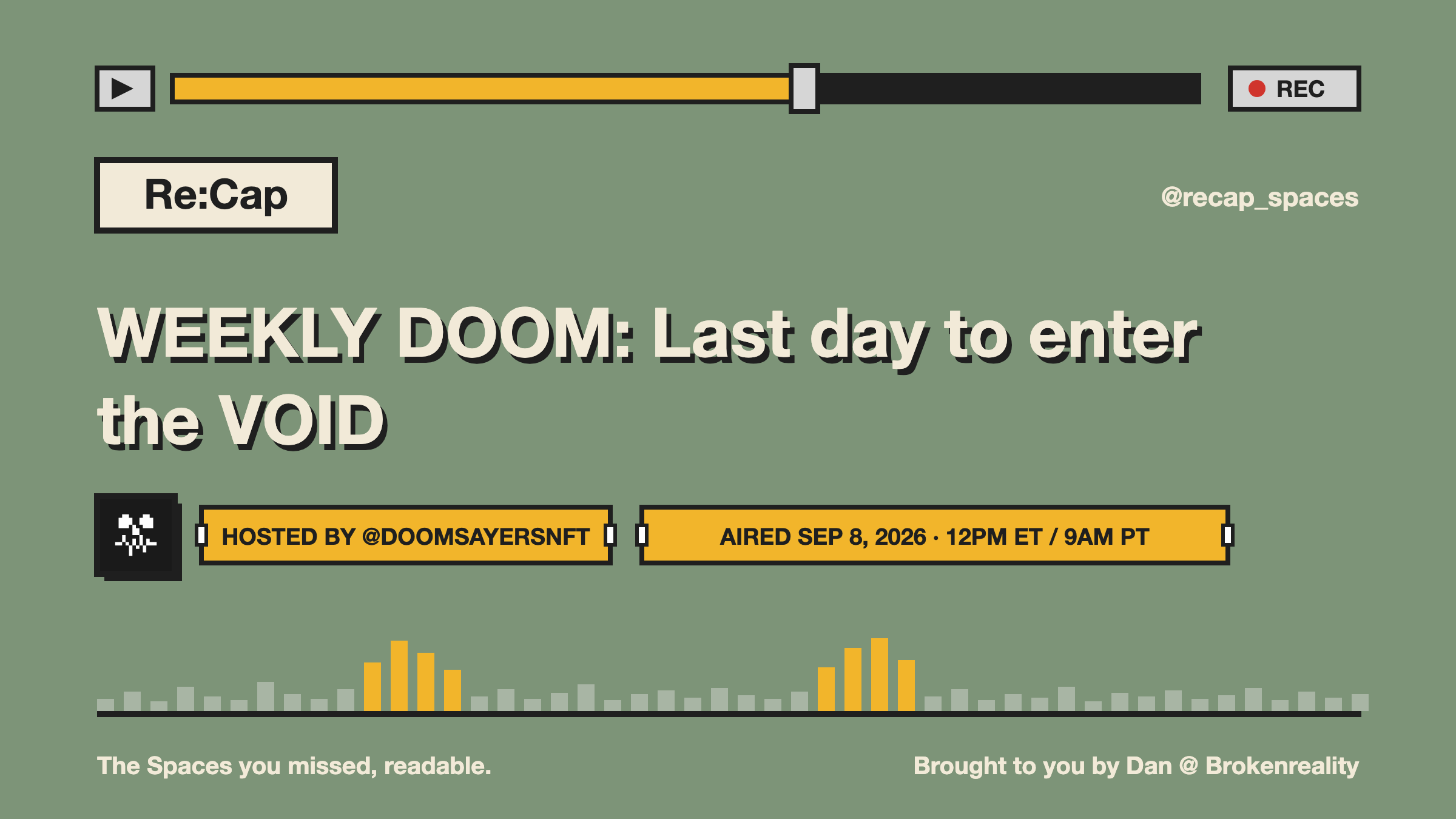 WEEKLY DOOM: Last day to enter the VOID