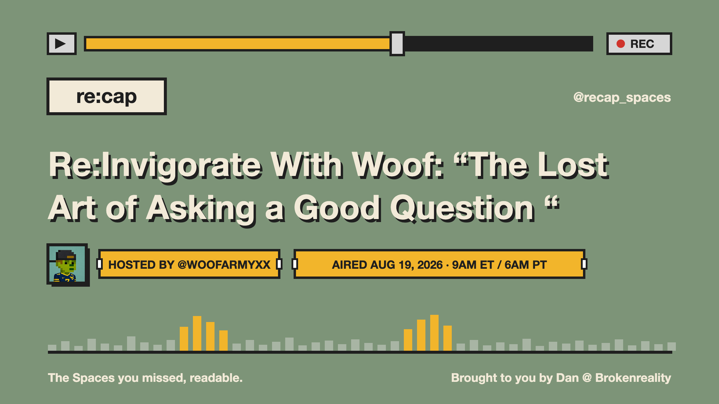 Re:Invigorate With Woof: “The Lost Art of Asking a Good Question “