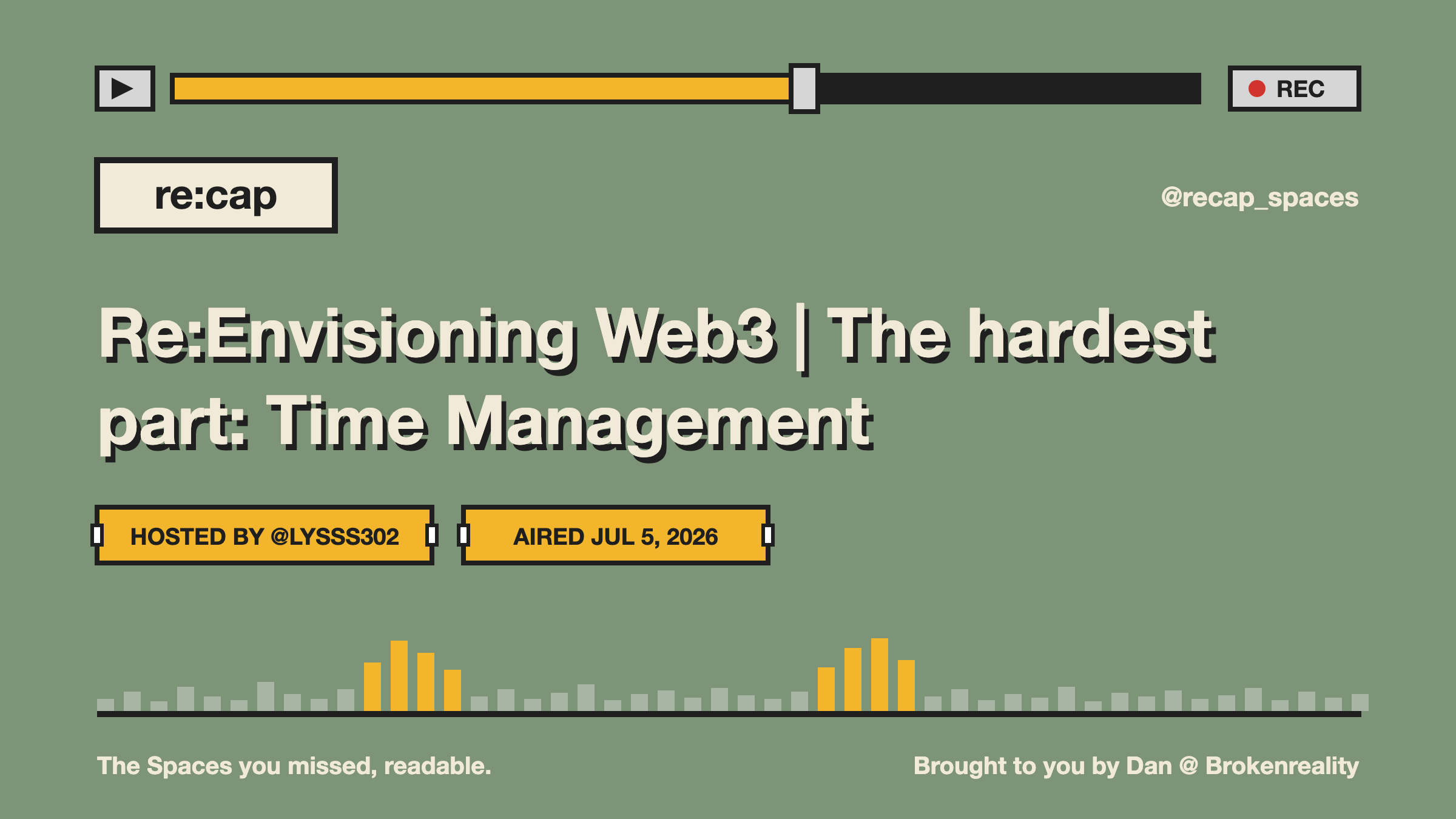 Re:Envisioning Web3 | The hardest part: Time Management