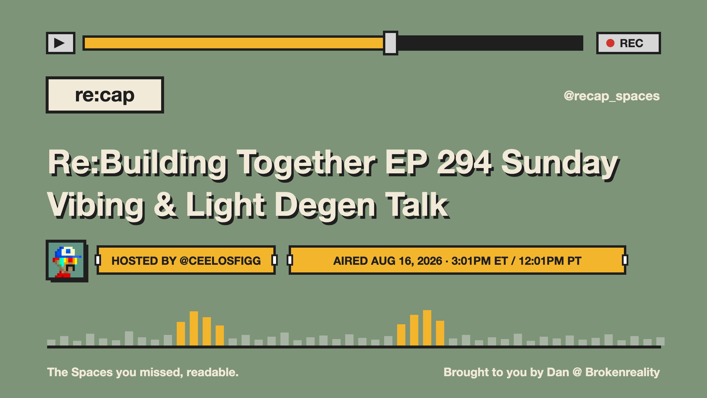 Re:Building Together EP 294 Sunday Vibing & Light Degen Talk
