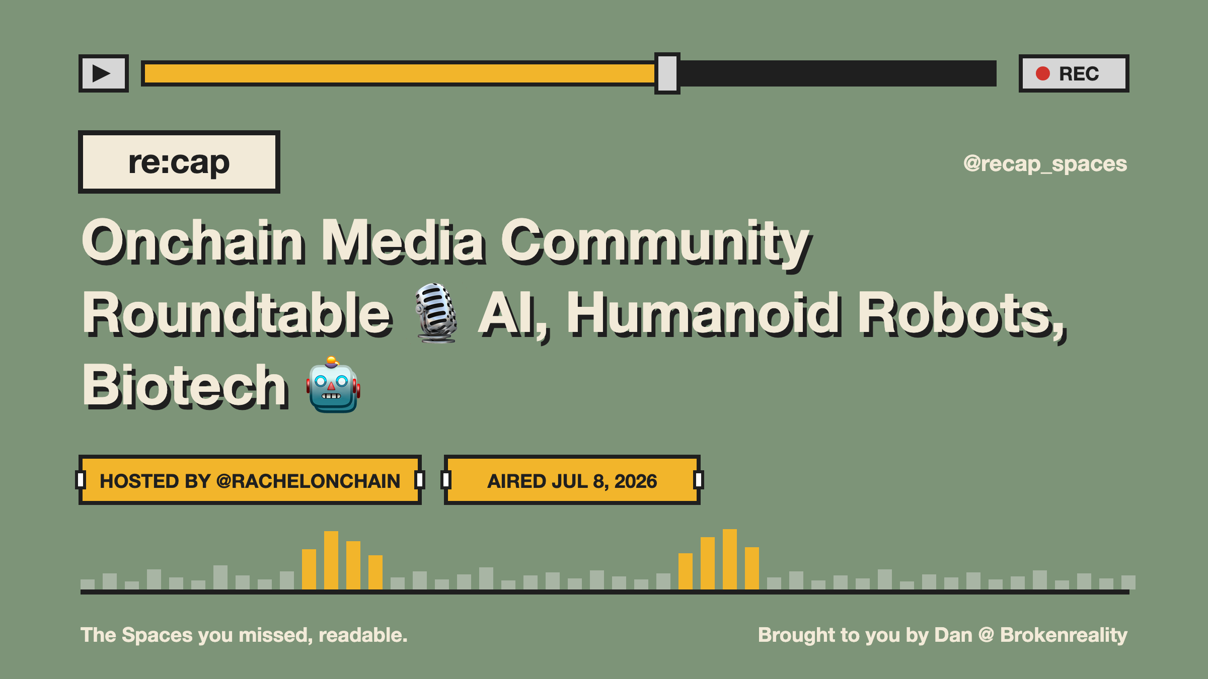 Onchain Media Community Roundtable 🎙️ AI, Humanoid Robots, Biotech 🤖