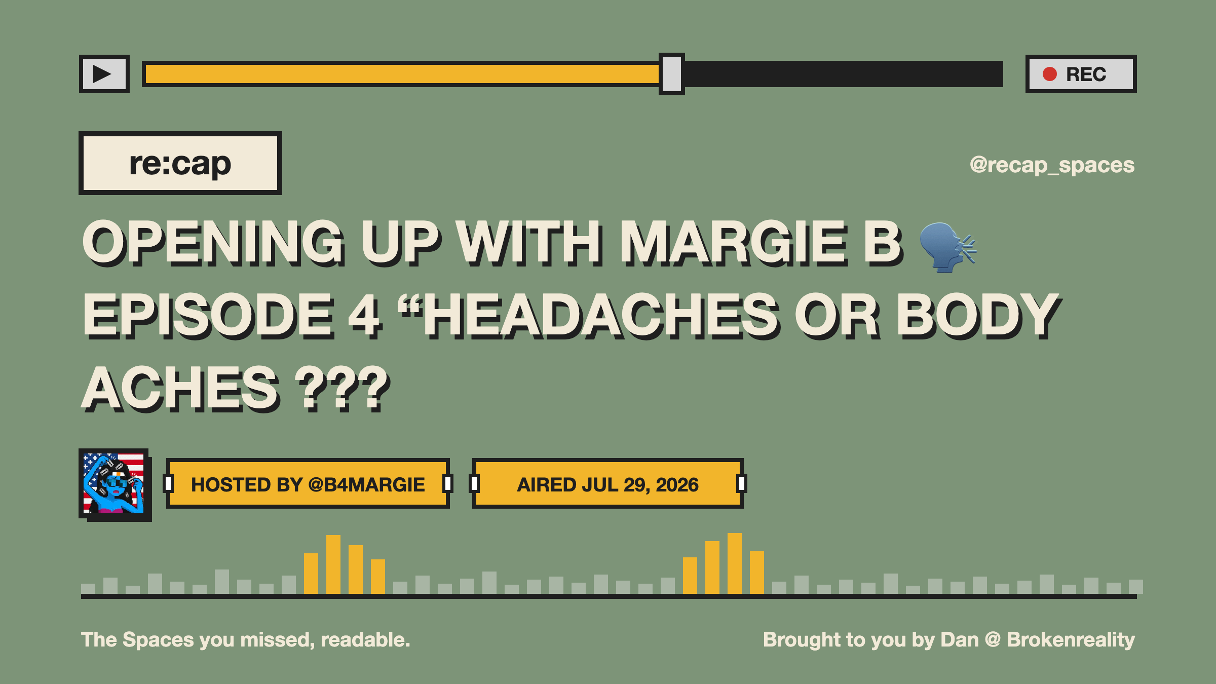 OPENING UP WITH MARGIE B 🗣️ EPISODE 4 “HEADACHES OR BODY ACHES ???