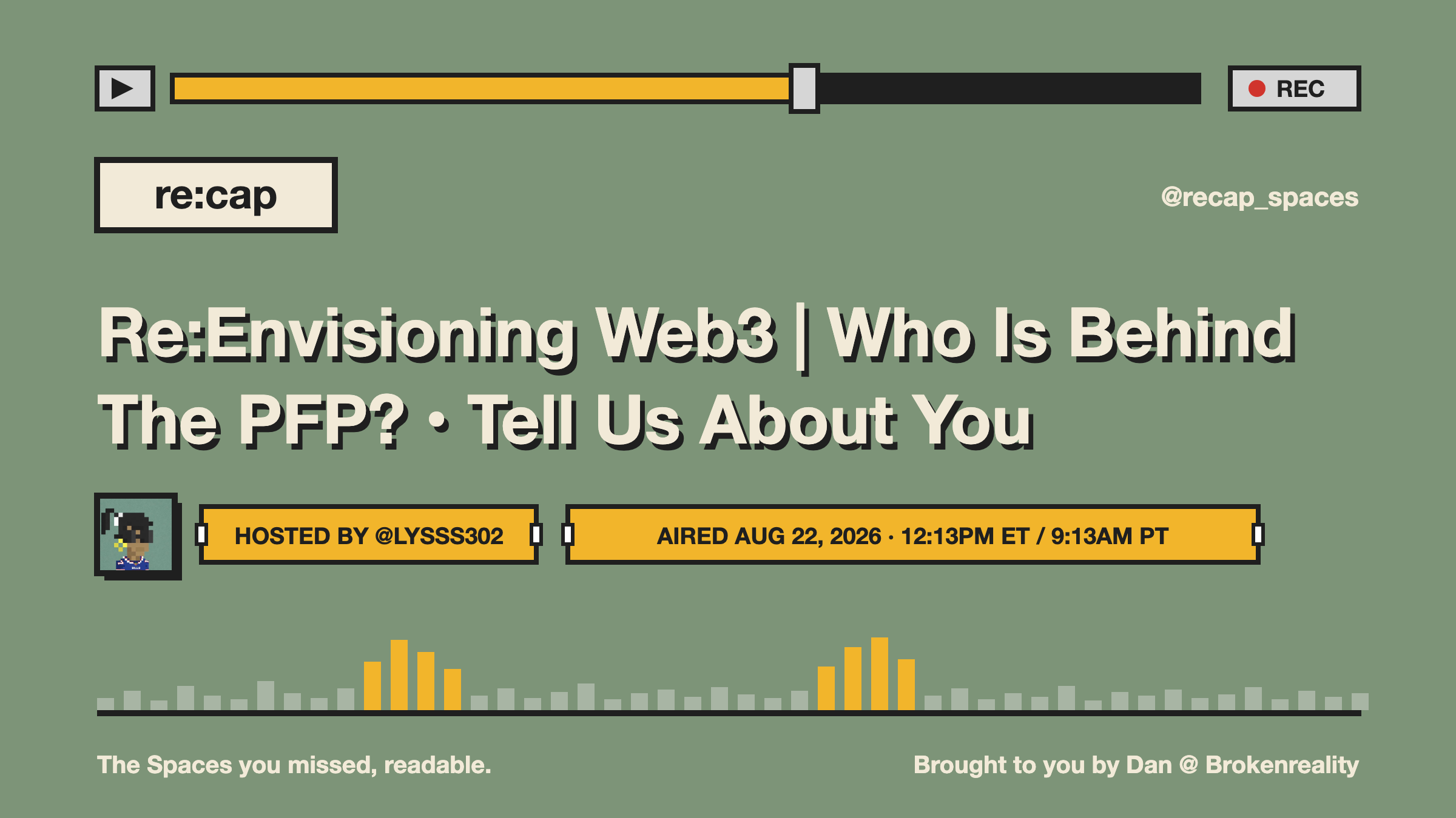 Re:Envisioning Web3 | Who Is Behind The PFP? • Tell Us About You