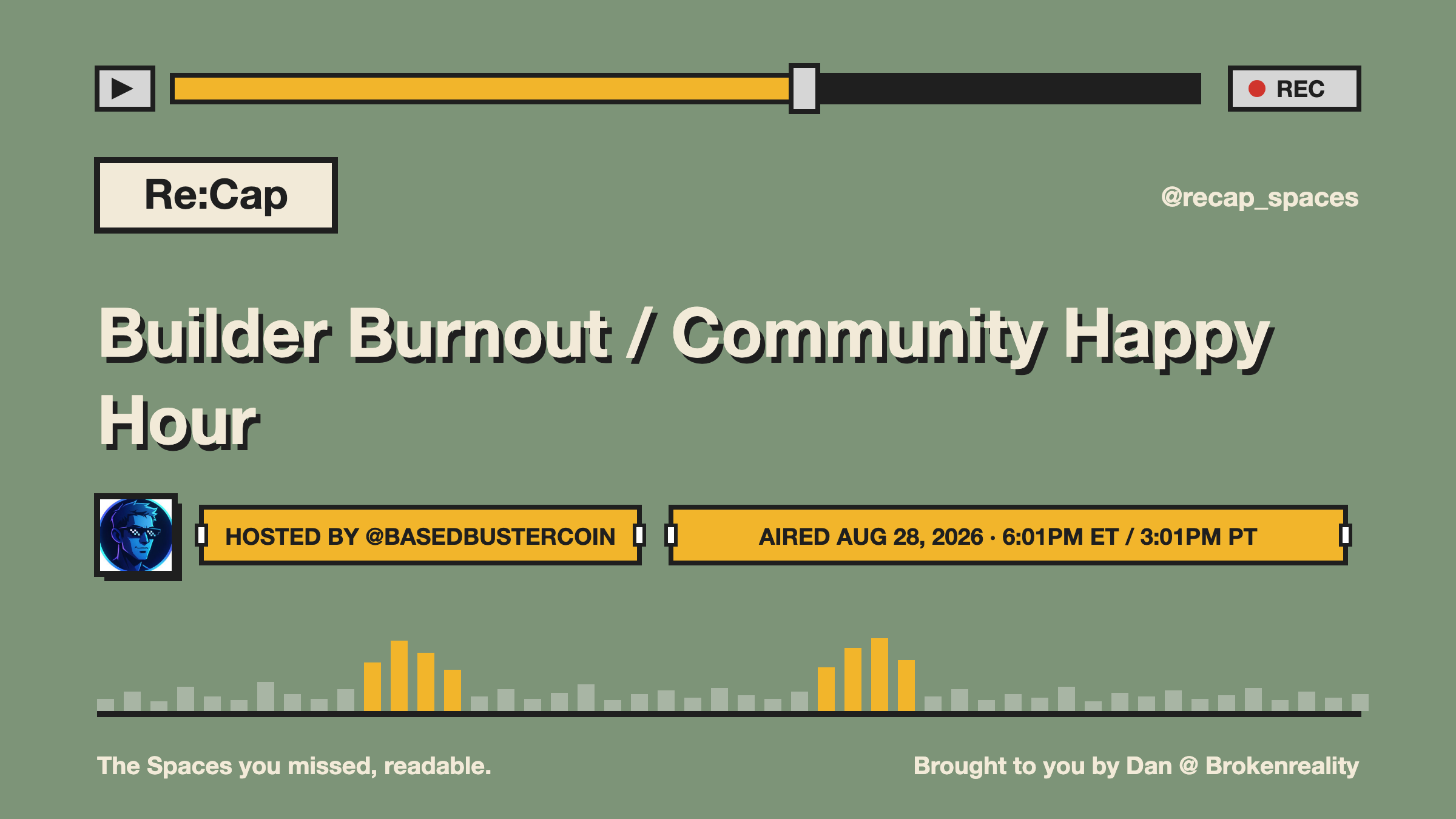 Builder Burnout / Community Happy Hour