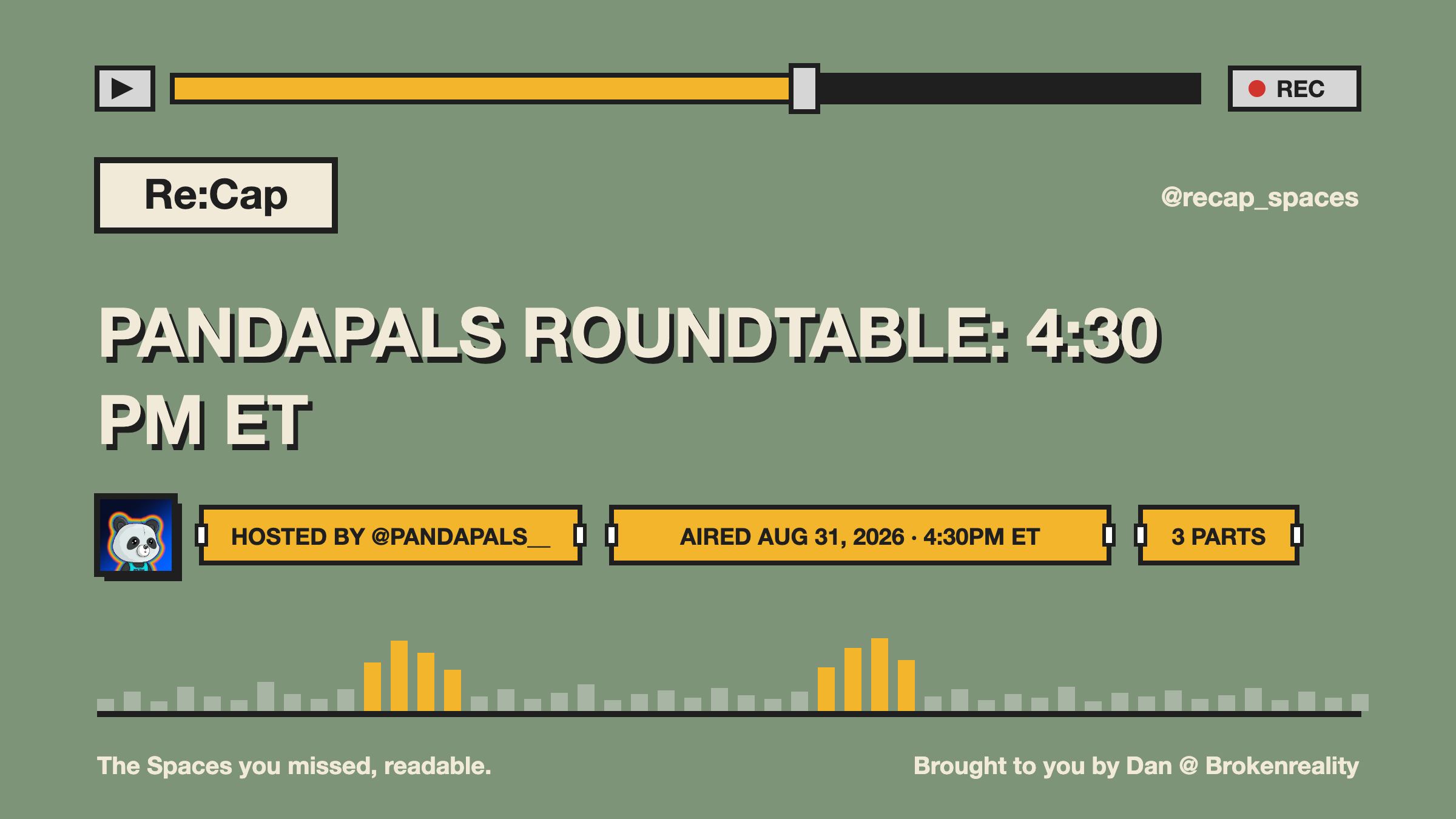 PANDAPALS ROUNDTABLE: 4:30 PM ET