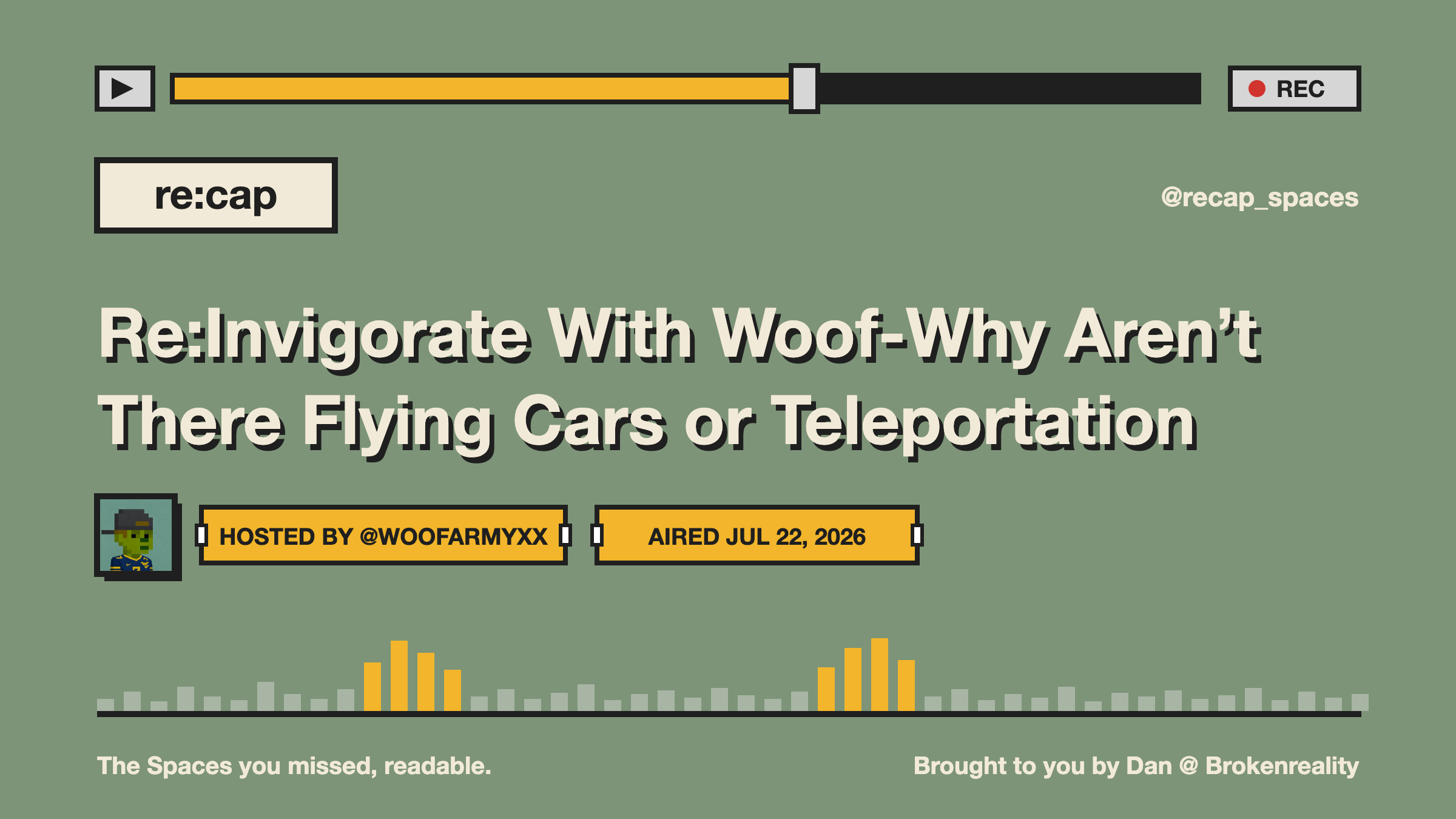 Re:Invigorate With Woof-Why Aren’t There Flying Cars or Teleportation