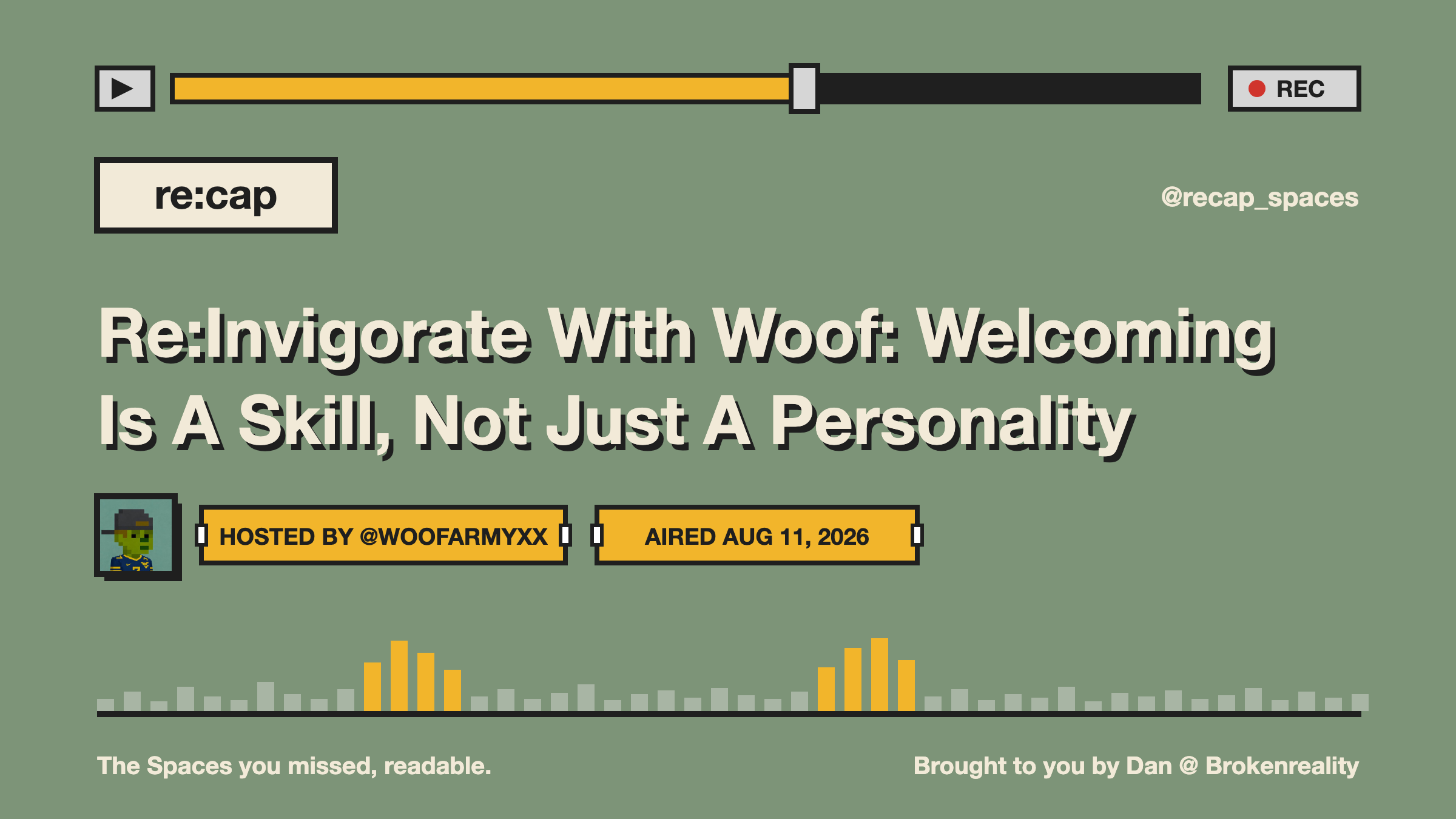 Re:Invigorate With Woof: Welcoming Is A Skill, Not Just A Personality