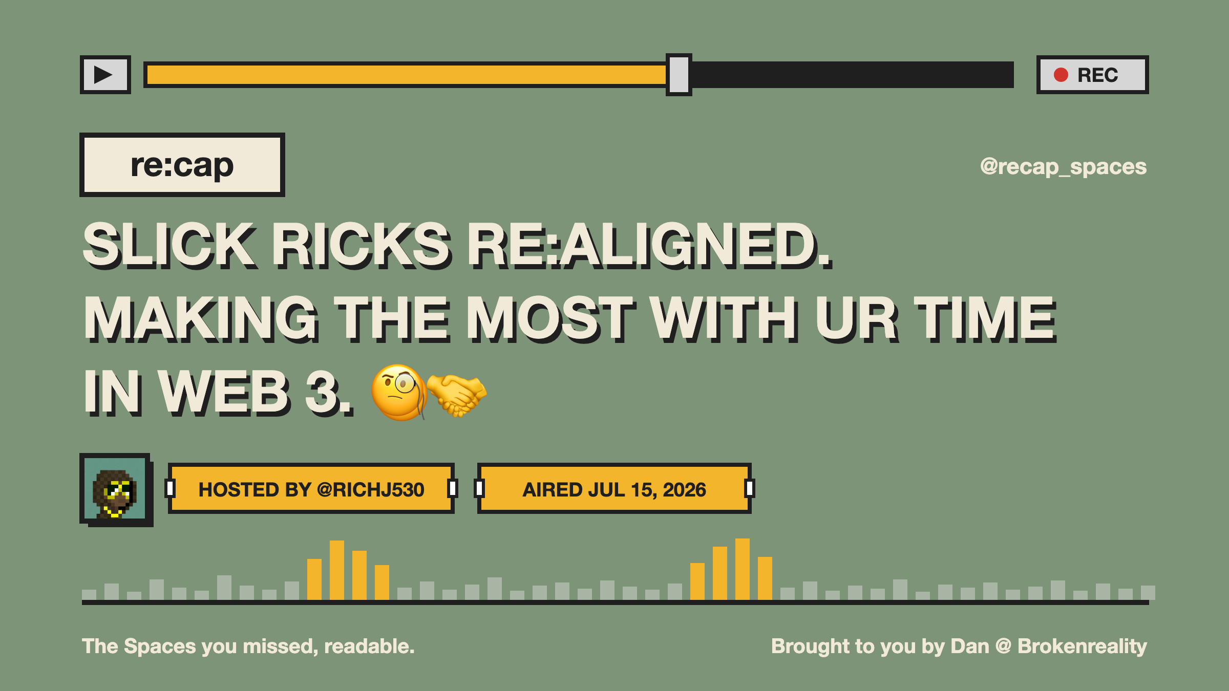 SLICK RICKS RE:ALIGNED. MAKING THE MOST WITH UR TIME IN WEB 3. 🧐🤝