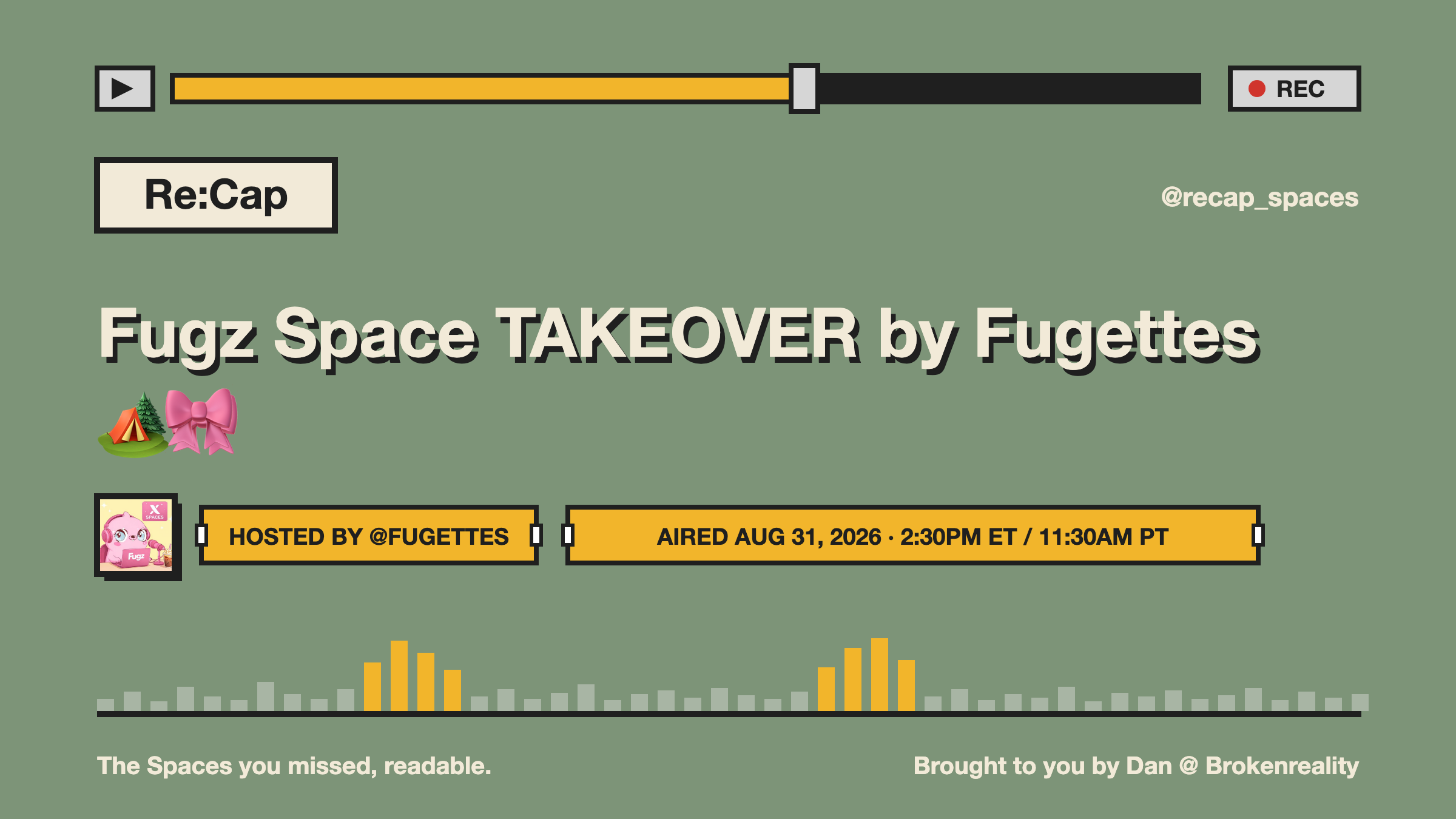 Fugz Space TAKEOVER by Fugettes 🏕🎀