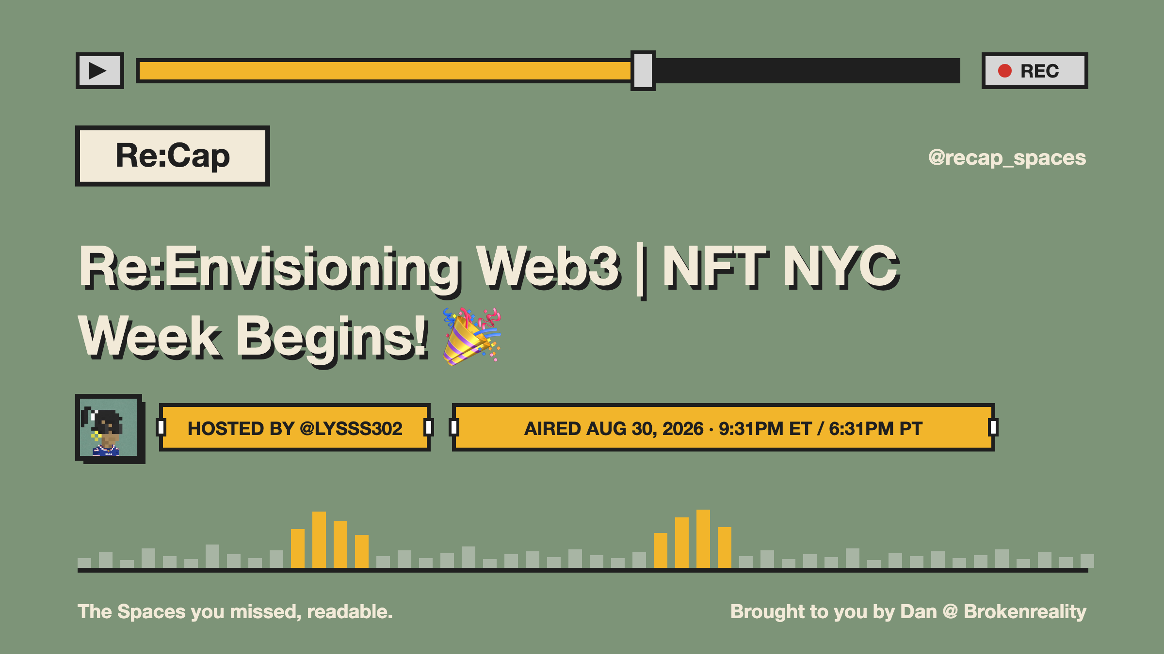 Re:Envisioning Web3 | NFT NYC Week Begins! 🎉