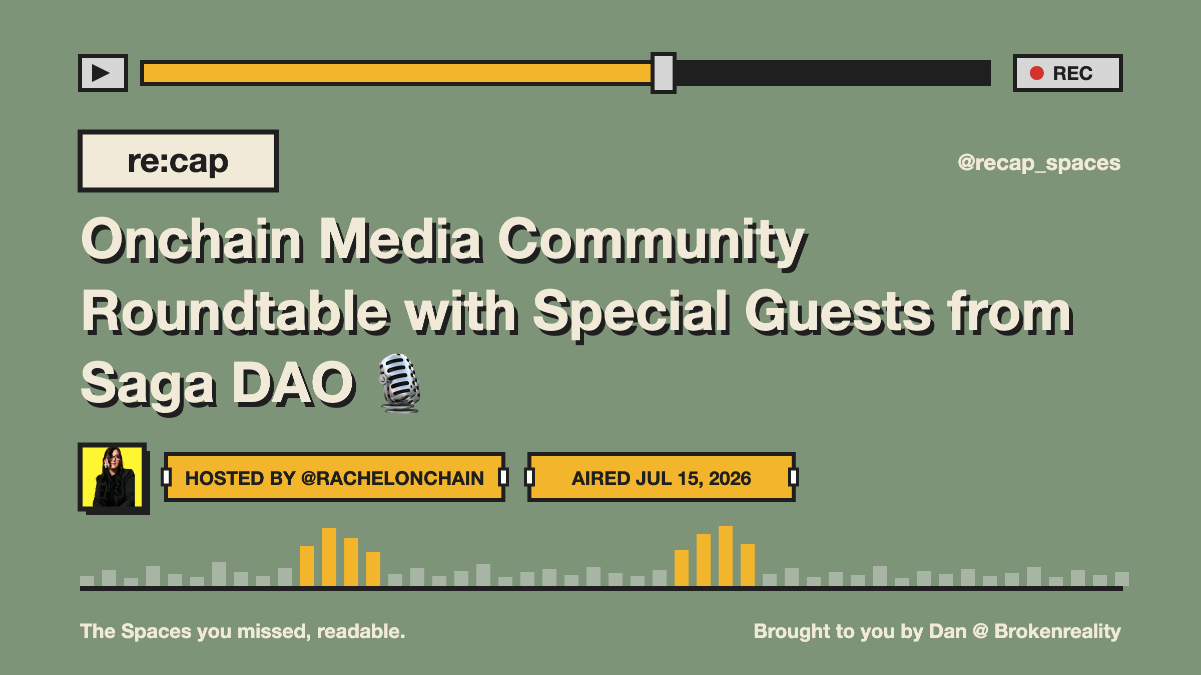 Onchain Media Community Roundtable with Special Guests from Saga DAO 🎙️