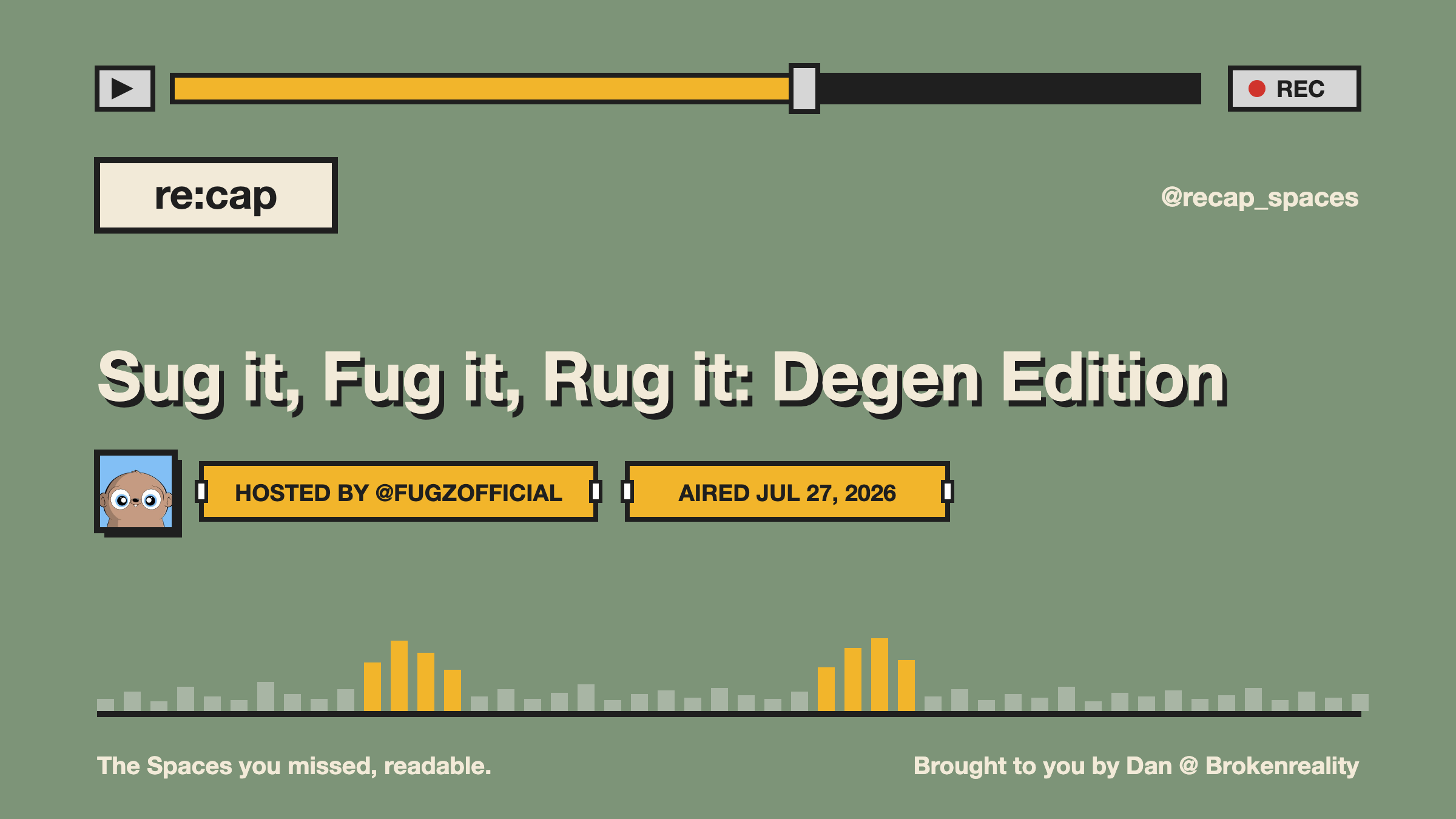 Sug it, Fug it, Rug it: Degen Edition