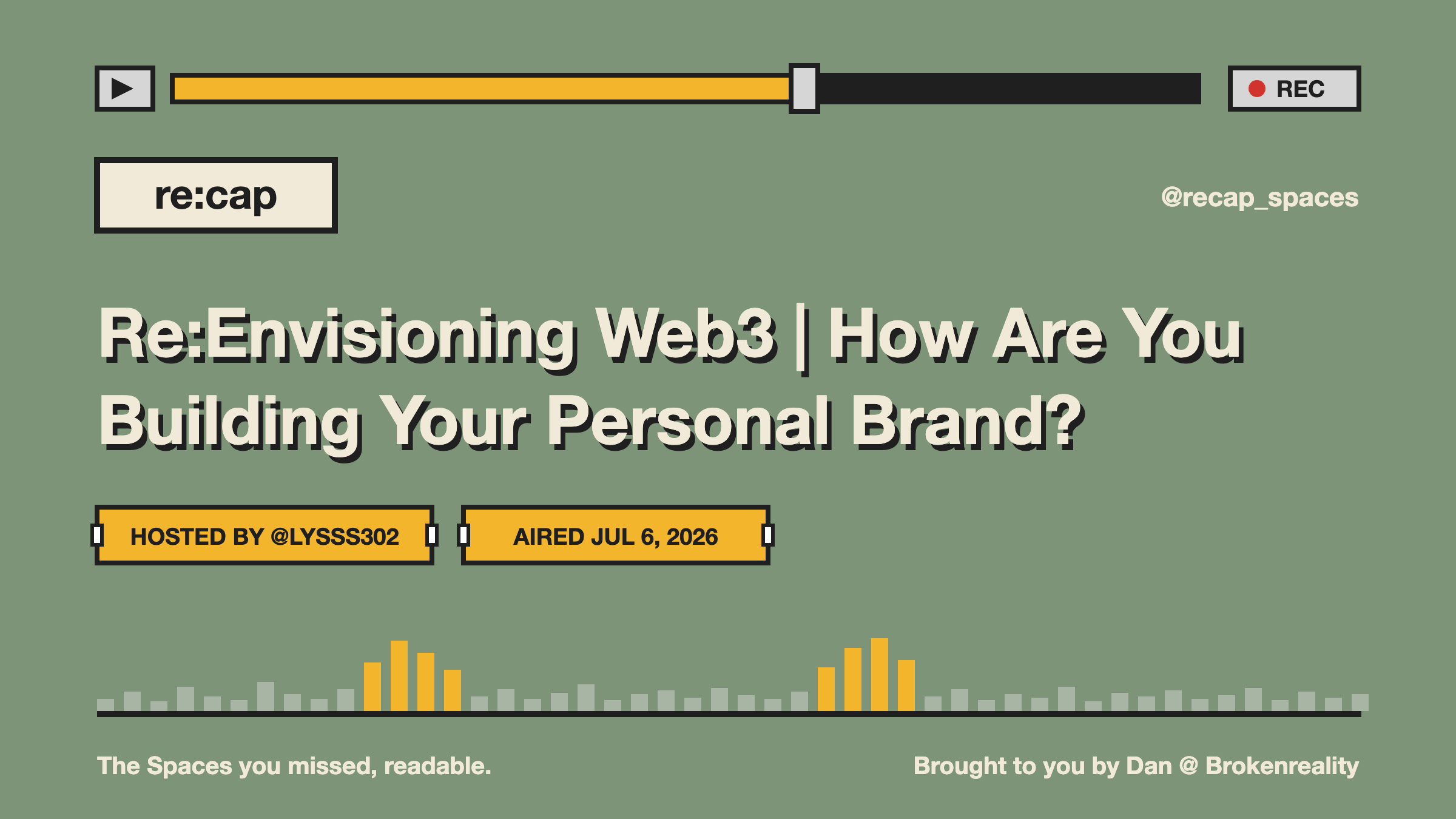 Re:Envisioning Web3 | How Are You Building Your Personal Brand?