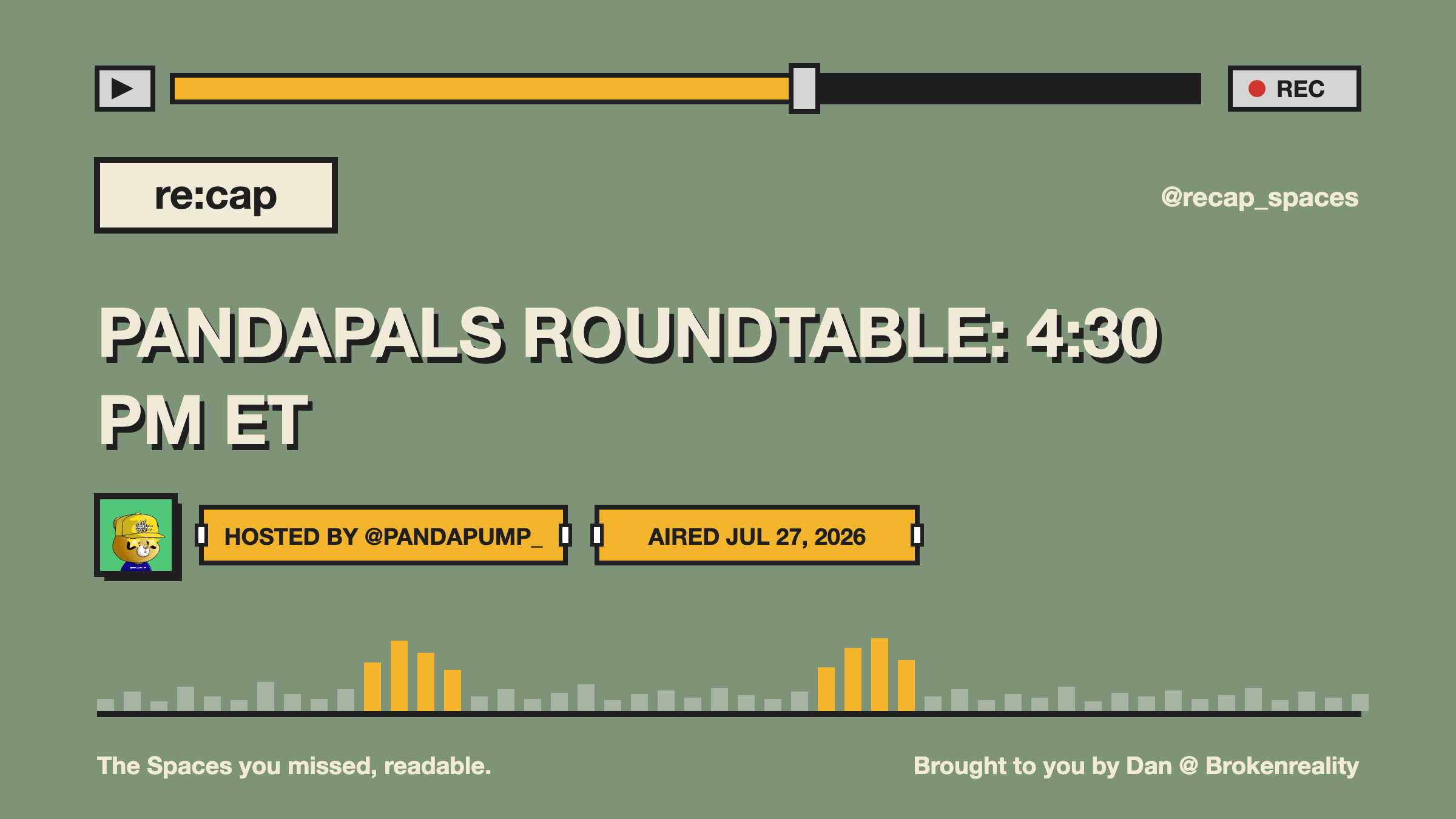 PANDAPALS ROUNDTABLE: 4:30 PM ET