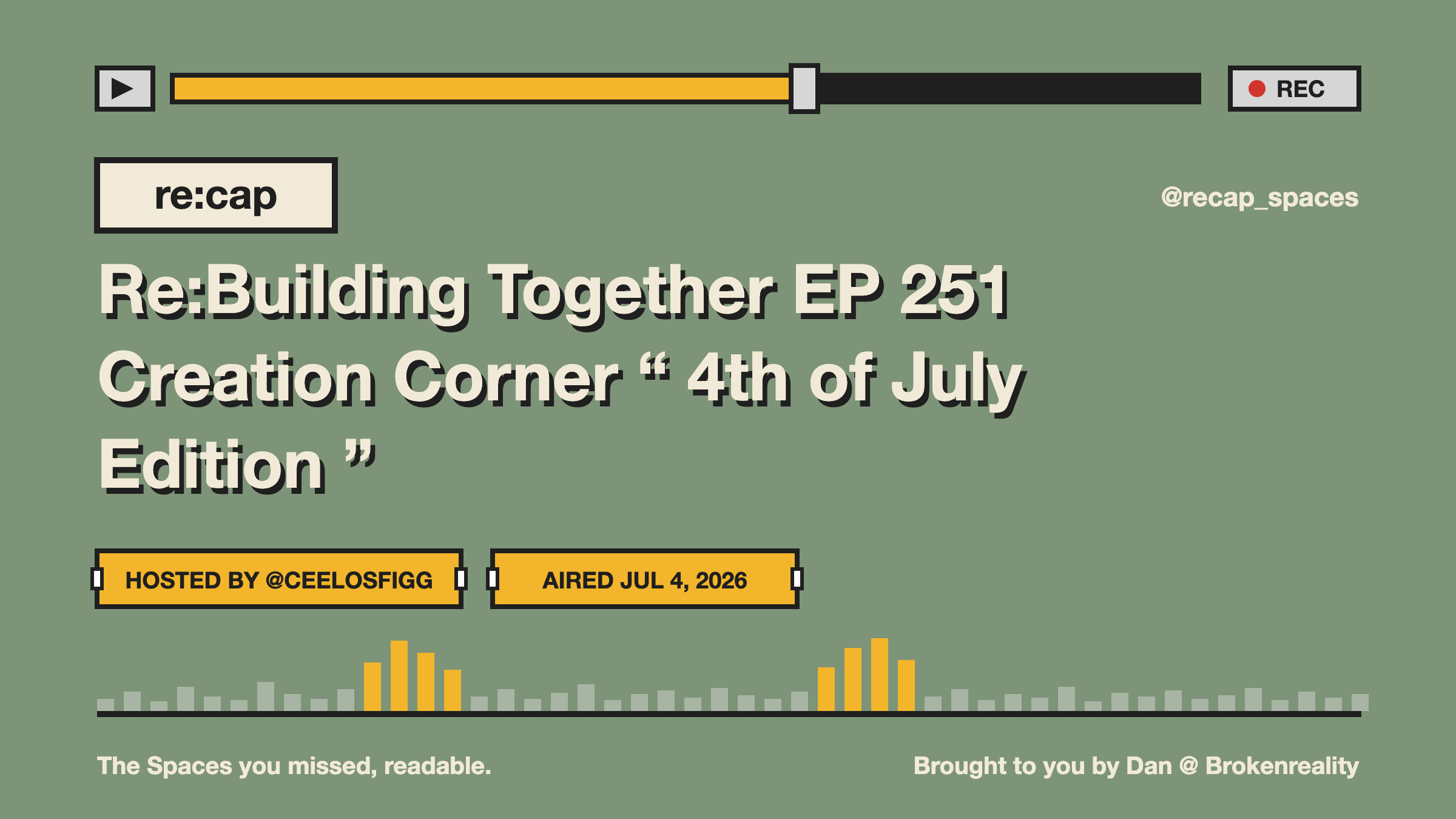Re:Building Together EP 251 Creation Corner “ 4th of July Edition ”