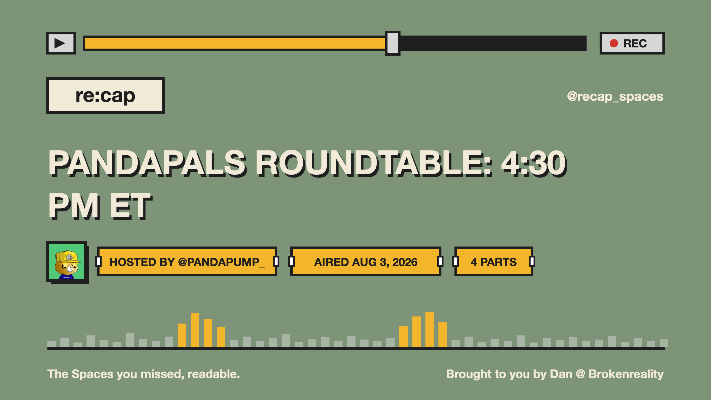 PANDAPALS ROUNDTABLE: 4:30 PM ET