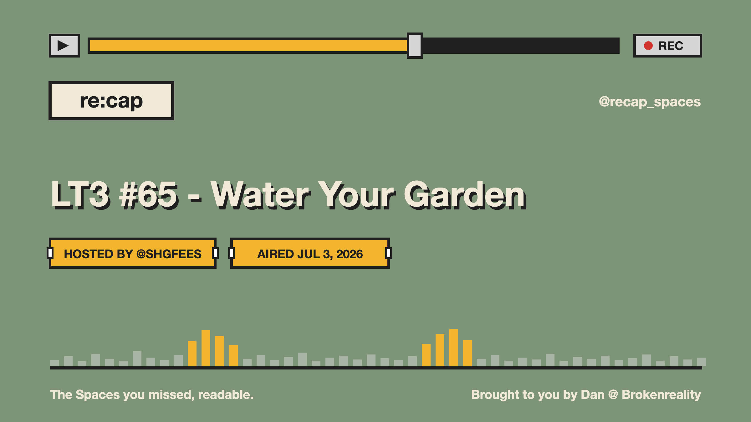 LT3 #65 - Water Your Garden