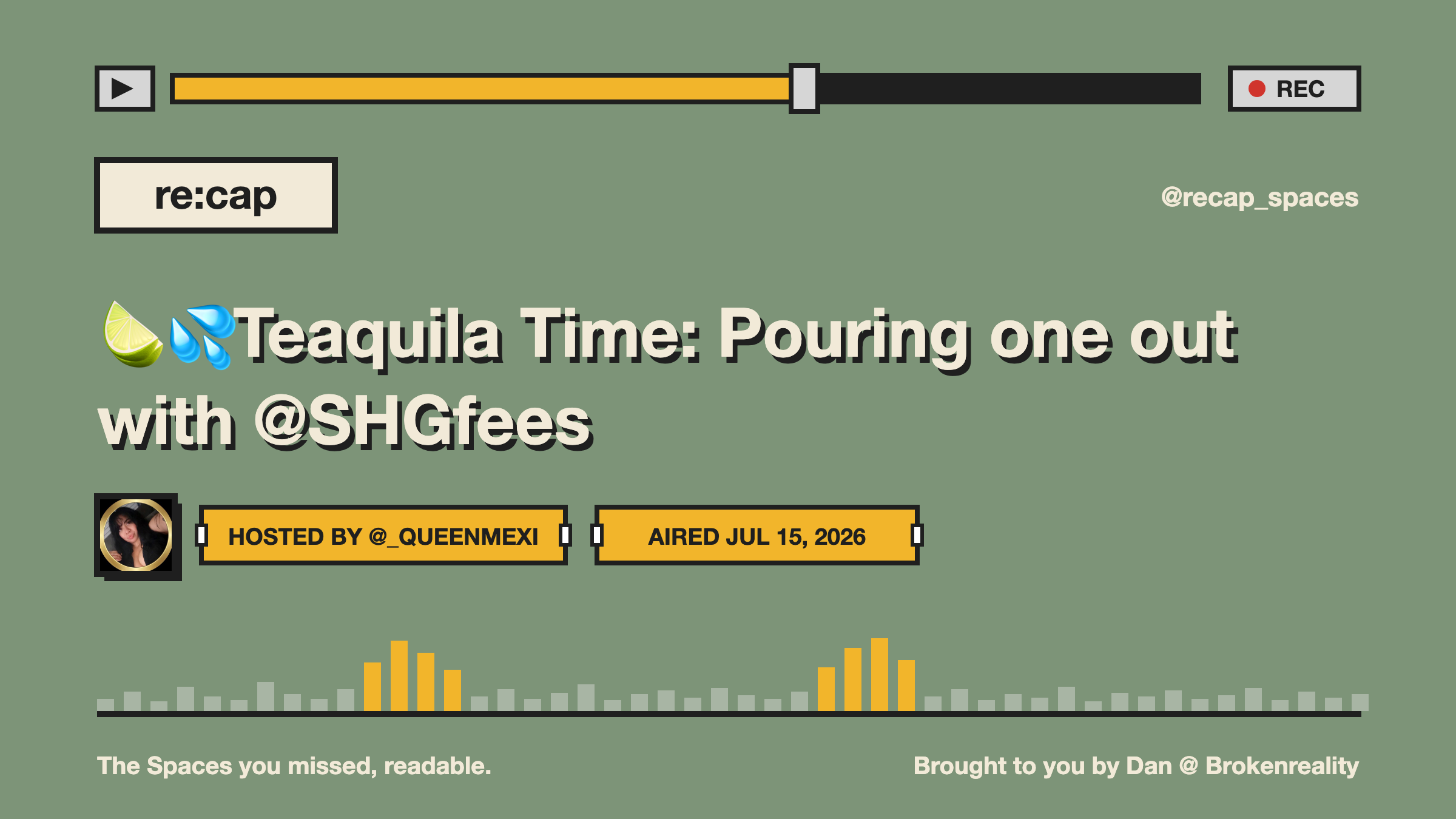 🍋‍🟩💦Teaquila Time: Pouring one out with @SHGfees