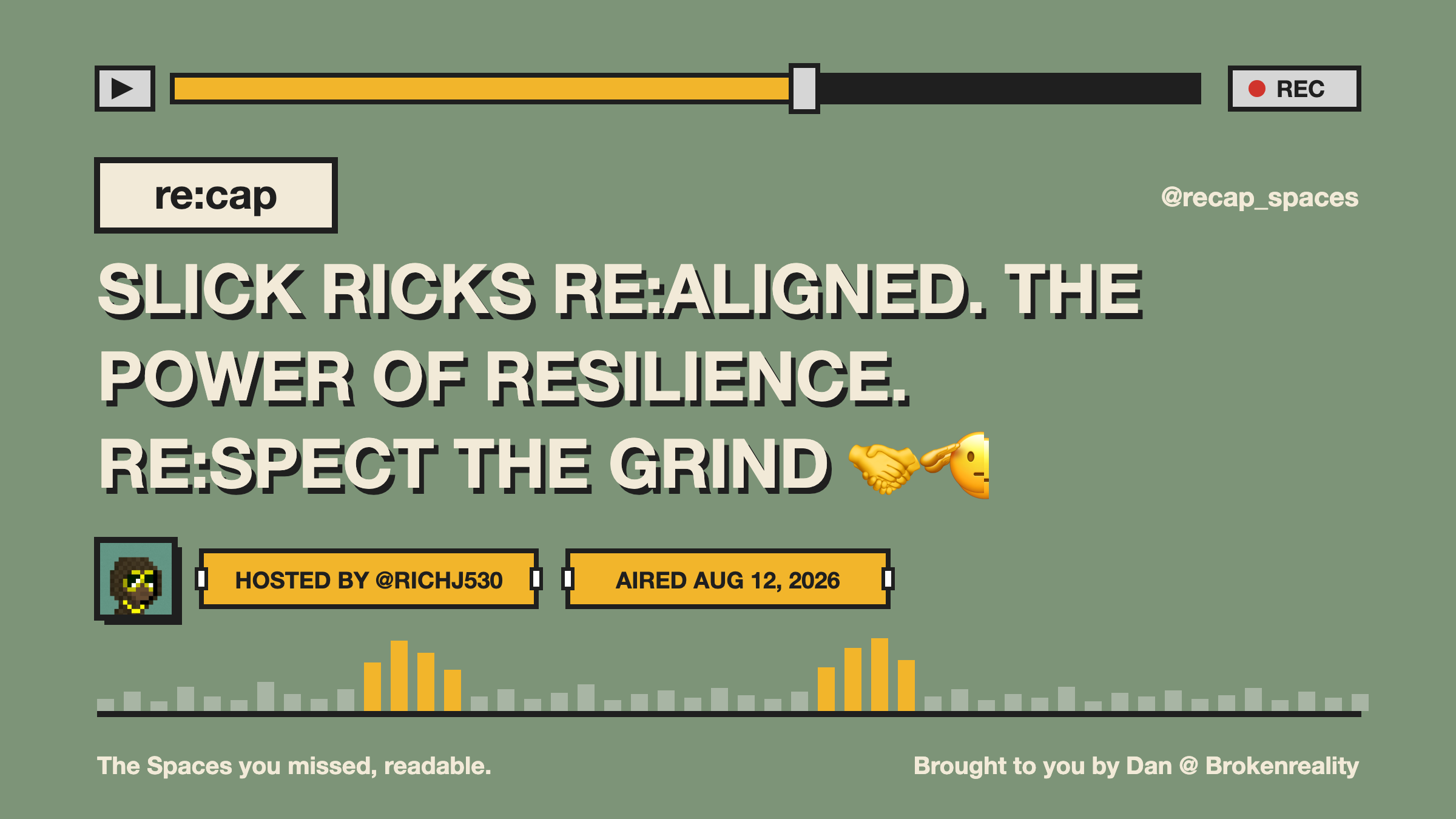 SLICK RICKS RE:ALIGNED. THE POWER OF RESILIENCE. RE:SPECT THE GRIND 🤝🫡