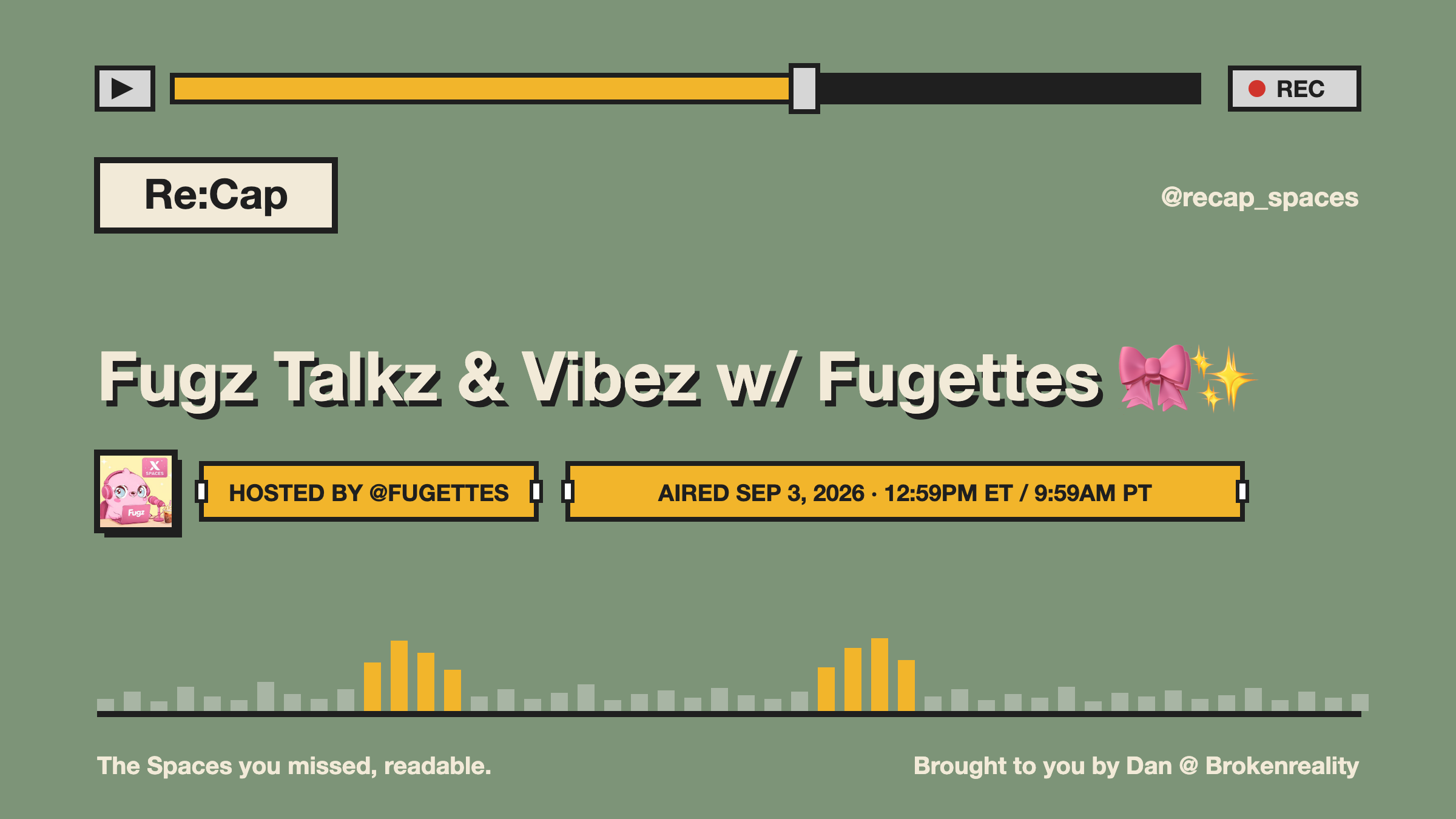 Fugz Talkz & Vibez w/ Fugettes 🎀✨️
