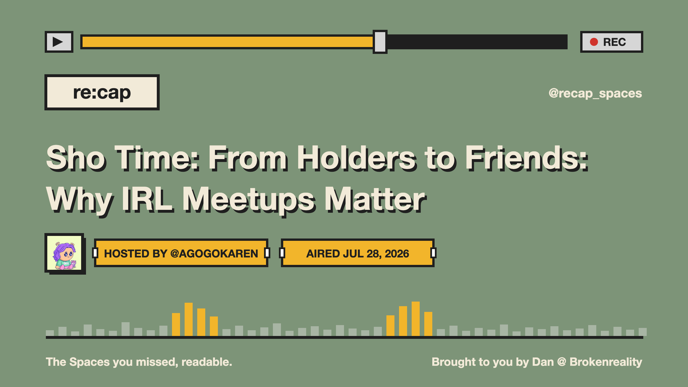 Sho Time: From Holders to Friends: Why IRL Meetups Matter