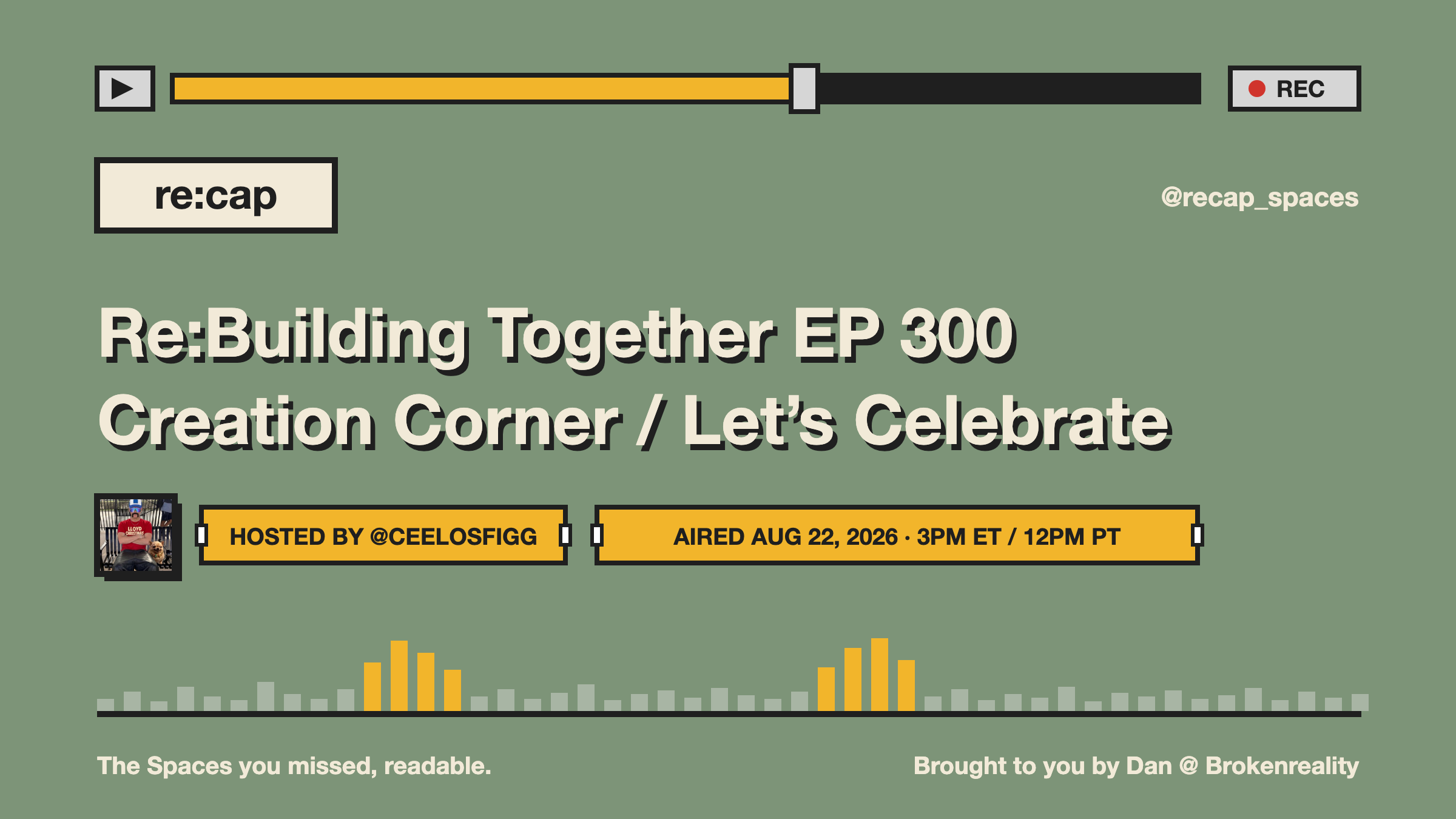 Re:Building Together EP 300 Creation Corner / Let’s Celebrate