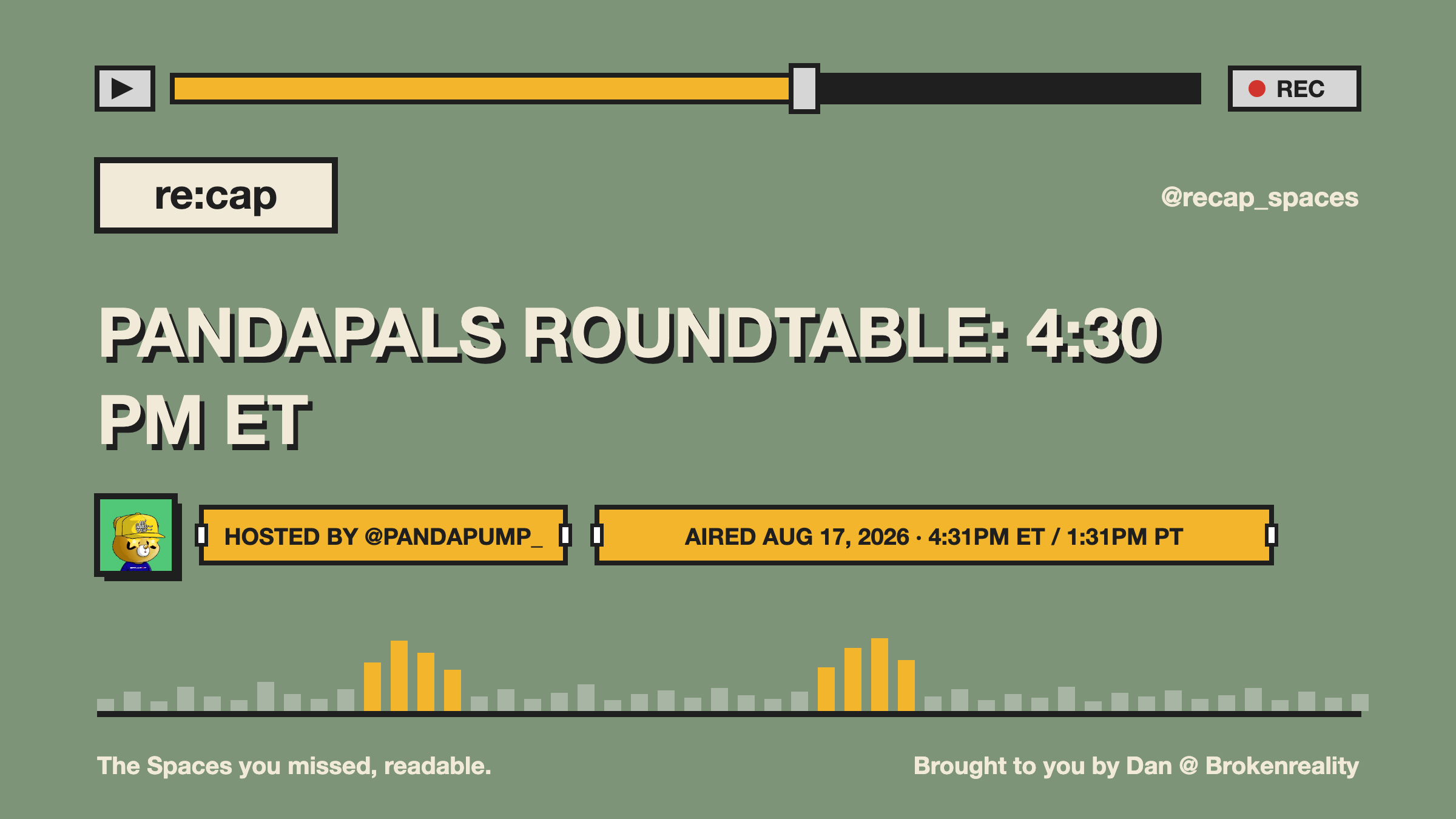 PANDAPALS ROUNDTABLE: 4:30 PM ET