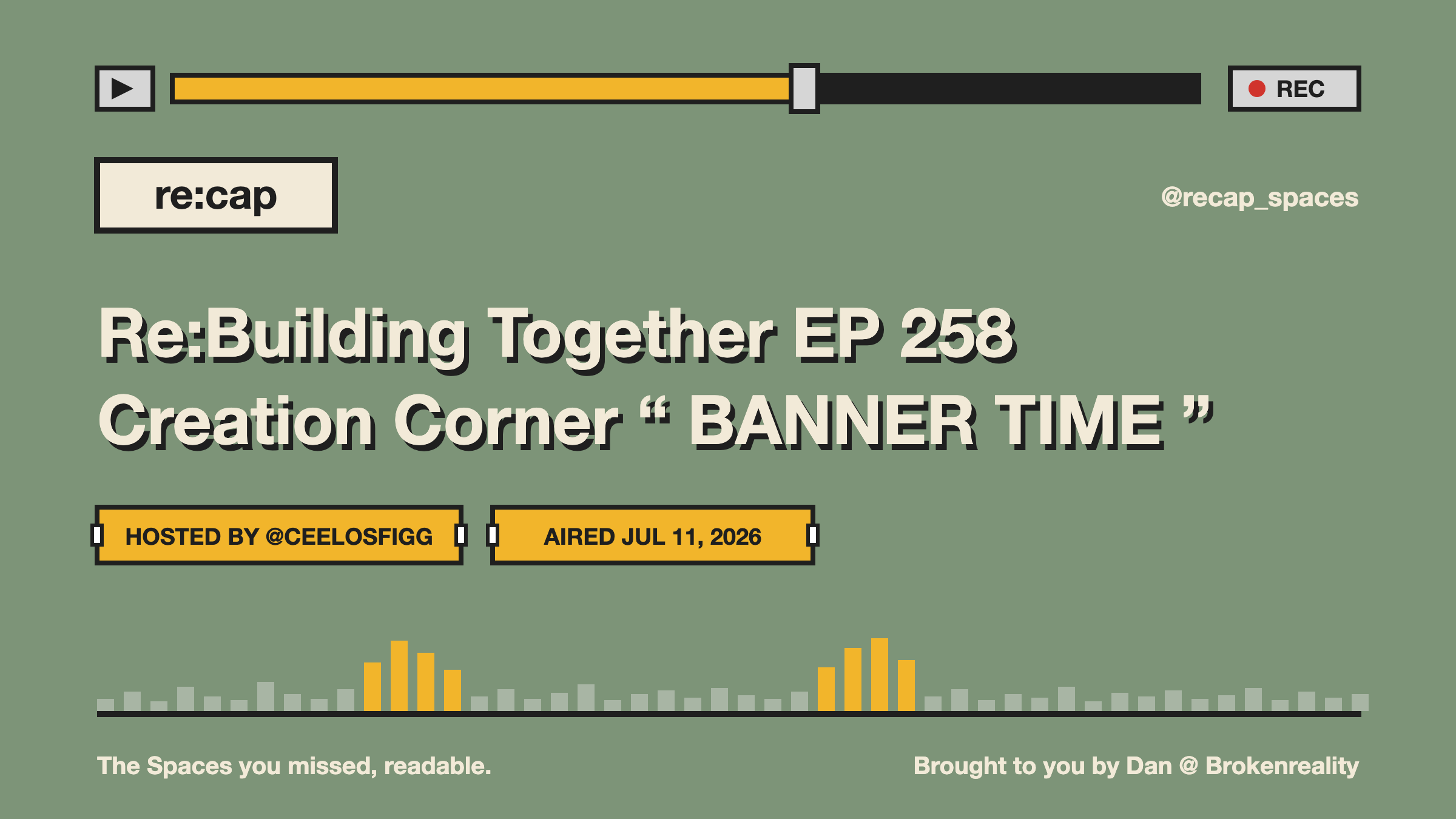 Re:Building Together EP 258 Creation Corner “ BANNER TIME ”