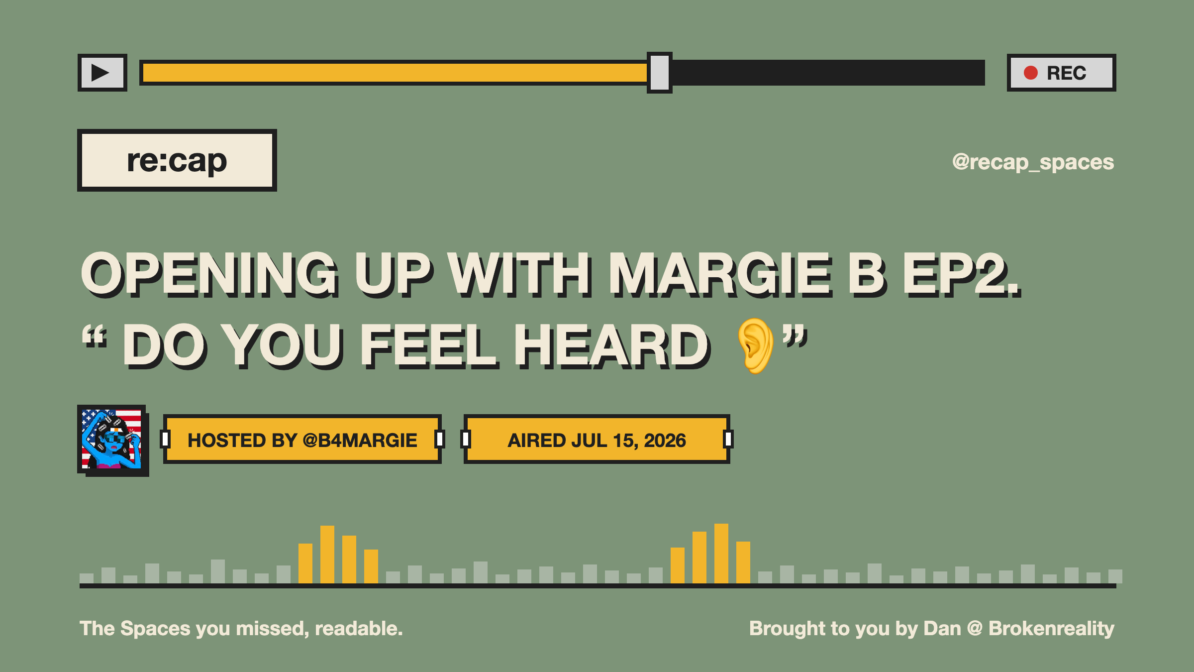 OPENING UP WITH MARGIE B EP2. “ DO YOU FEEL HEARD 👂”