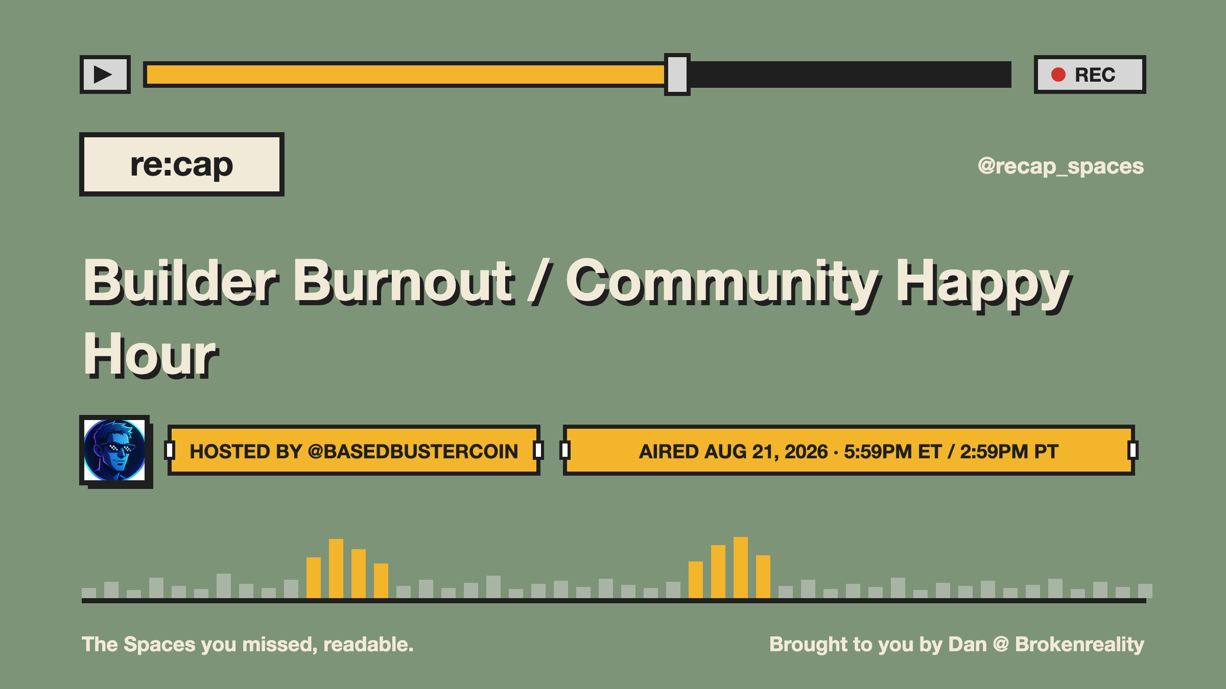 Builder Burnout / Community Happy Hour