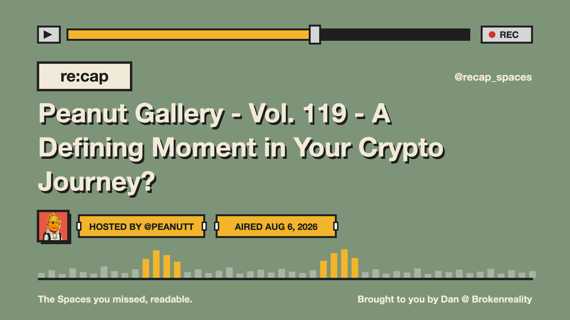 Peanut Gallery - Vol. 119 - A Defining Moment in Your Crypto Journey?