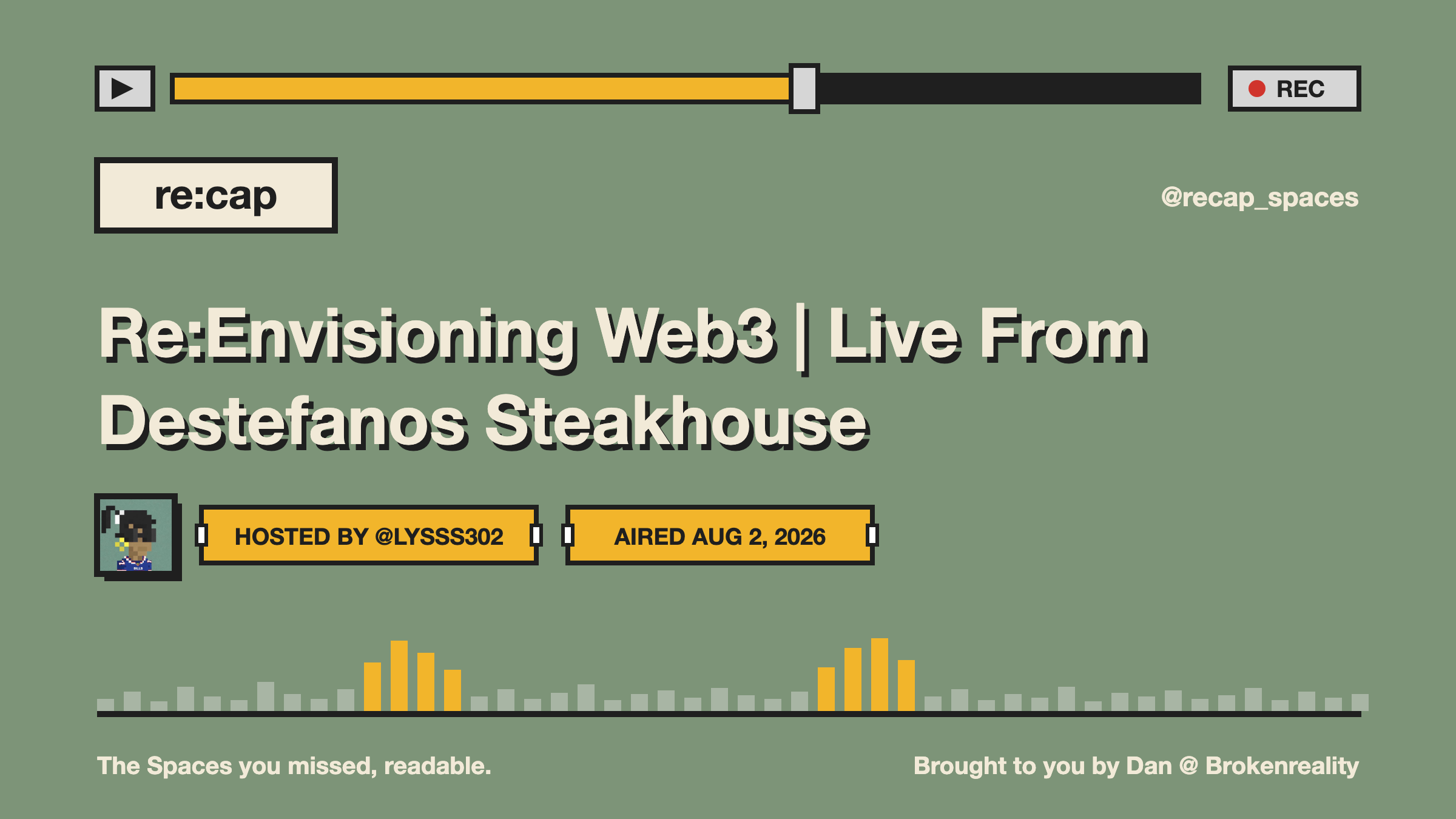 Re:Envisioning Web3 | Live From Destefanos Steakhouse
