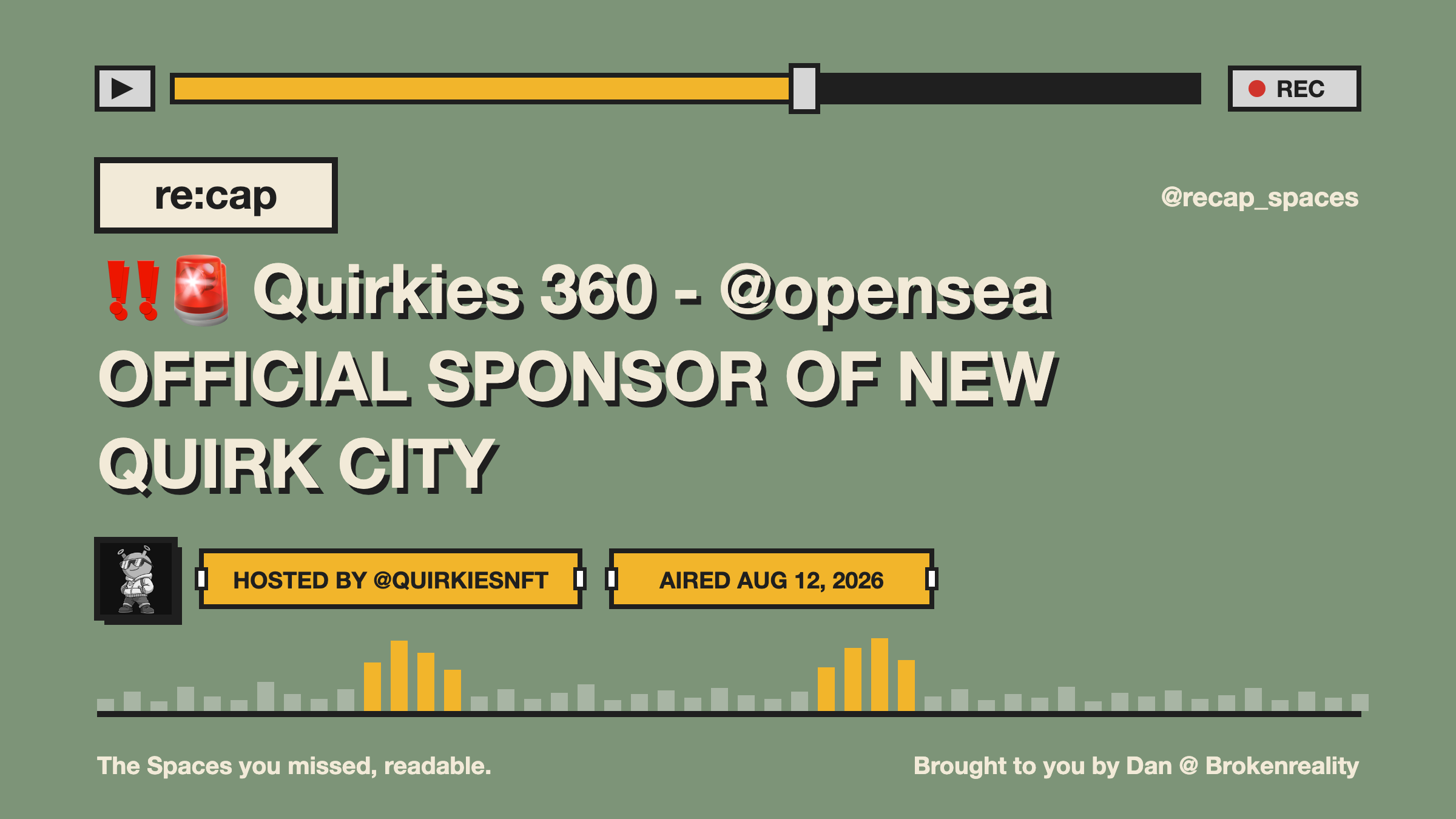 ‼️🚨 Quirkies 360 - @opensea OFFICIAL SPONSOR OF NEW QUIRK CITY