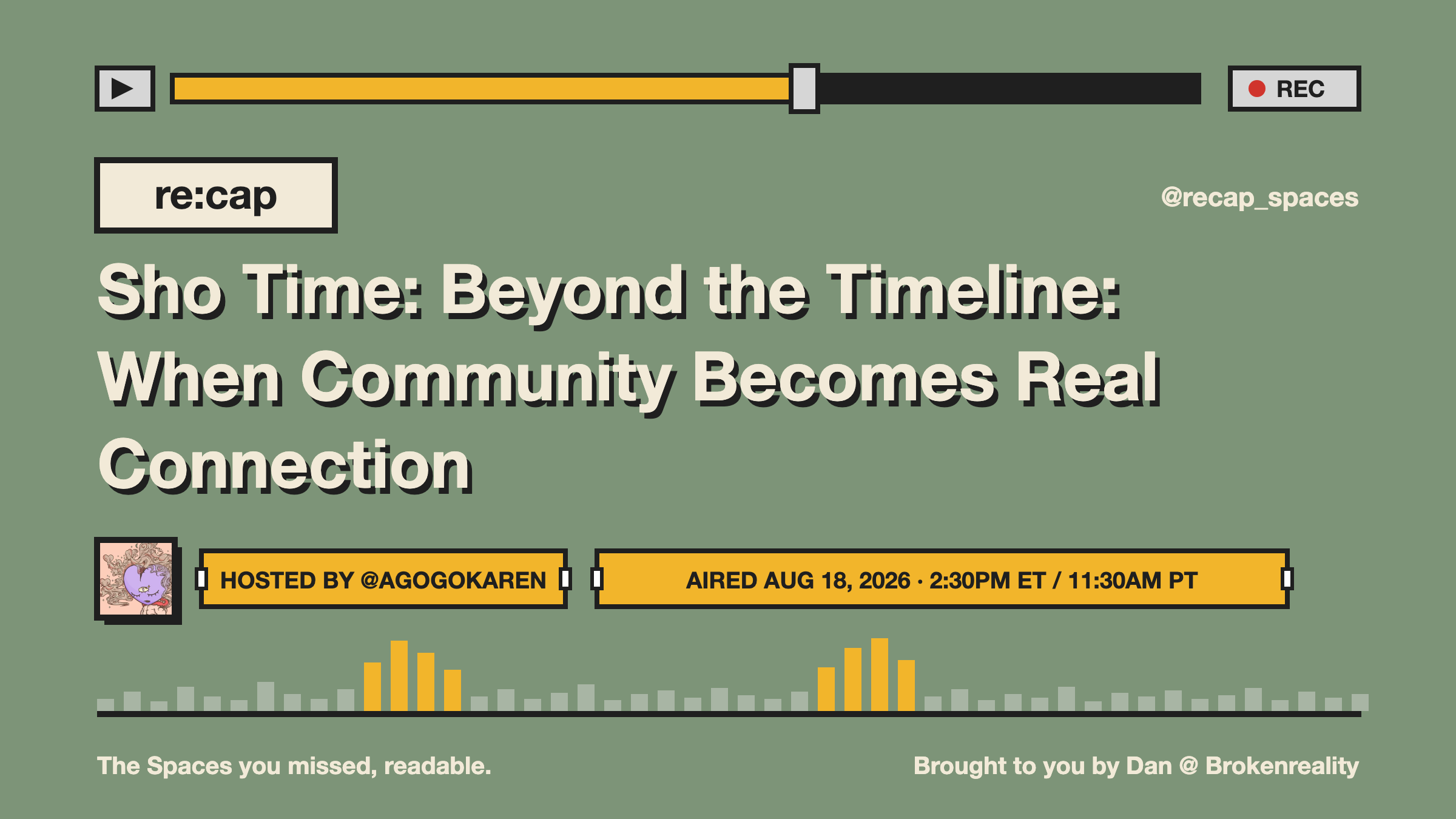 Sho Time: Beyond the Timeline: When Community Becomes Real Connection