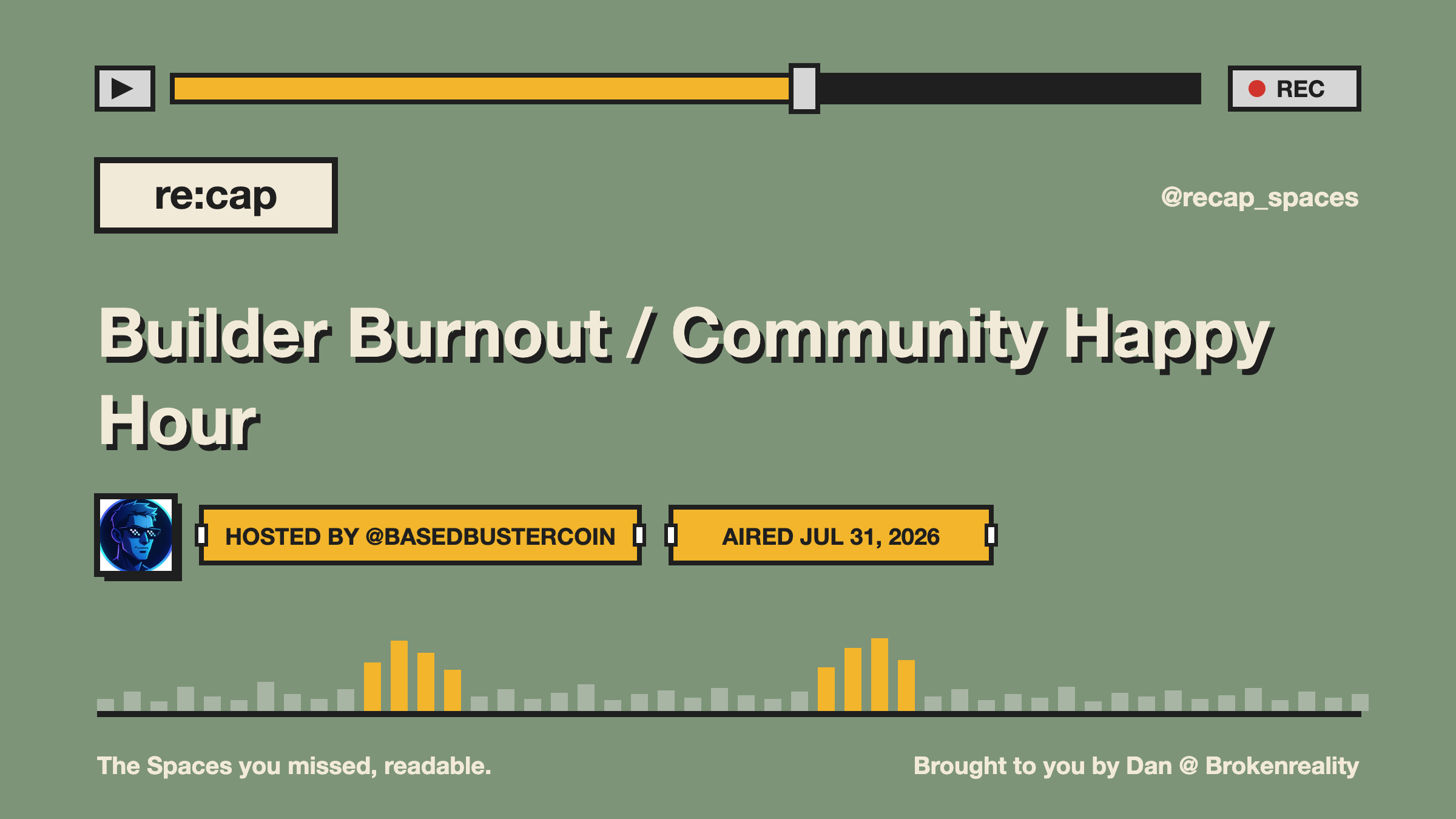 Builder Burnout / Community Happy Hour