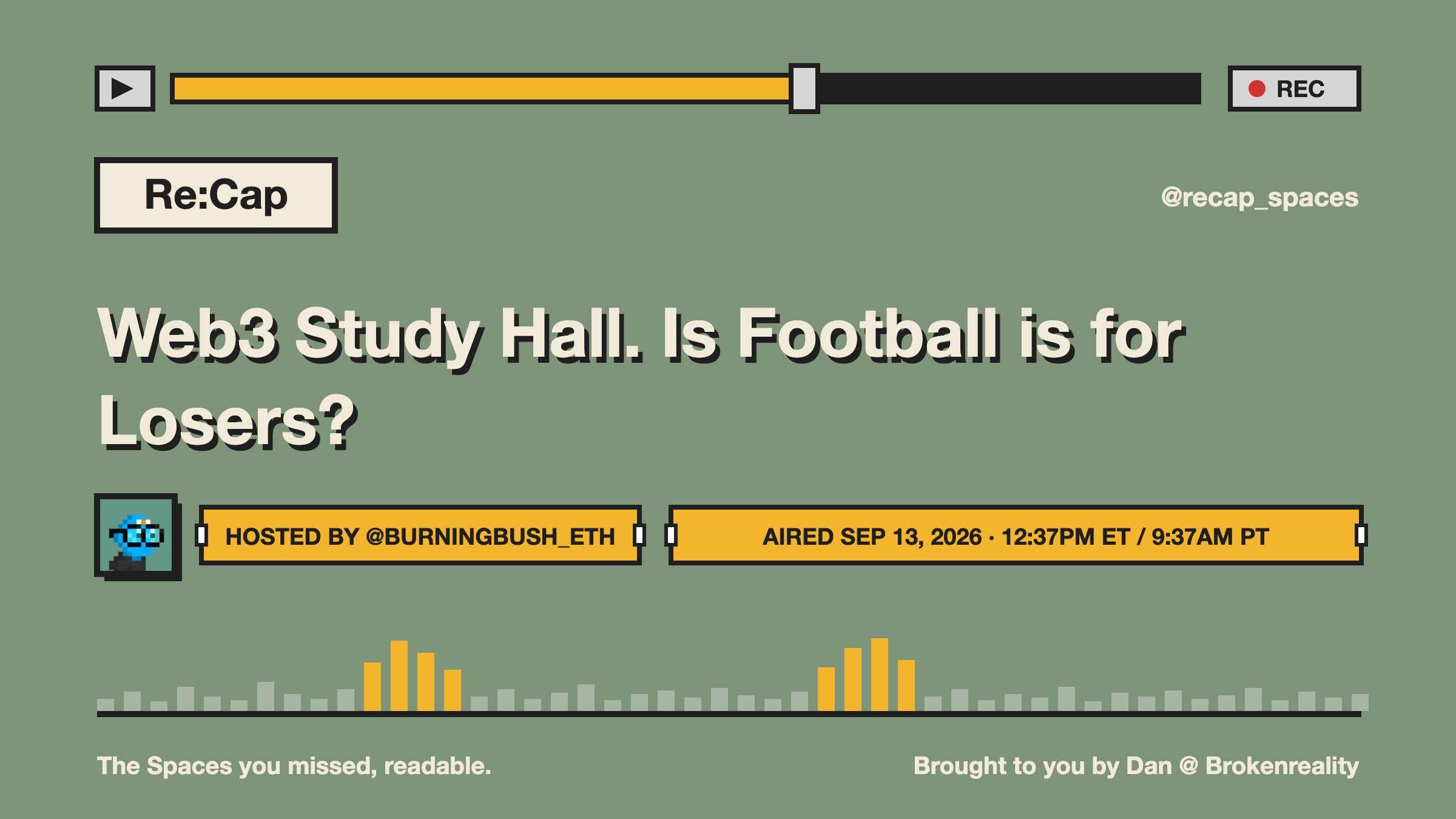Web3 Study Hall. Is Football is for Losers?