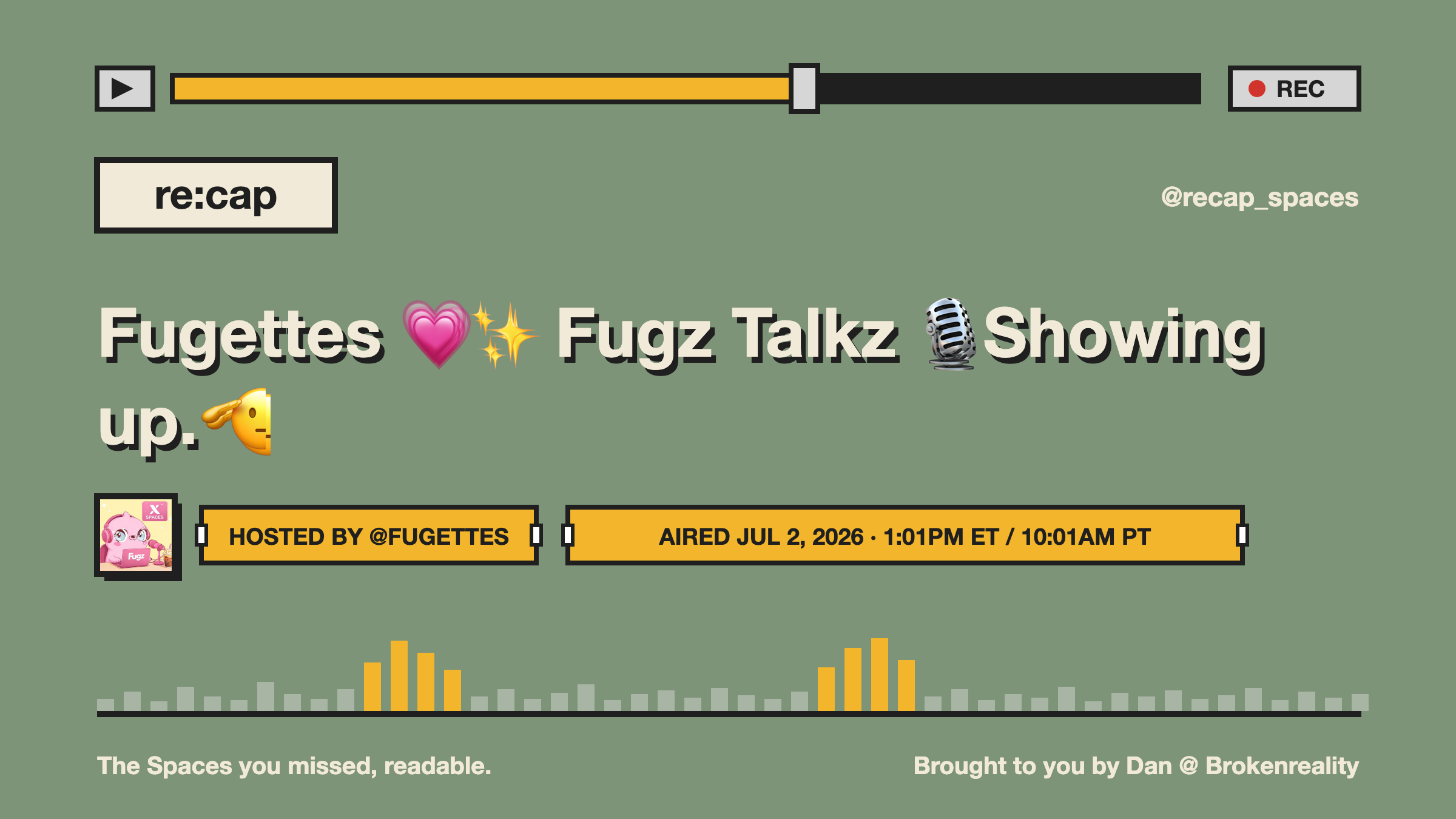 Fugettes 💗✨ Fugz Talkz 🎙️Showing up.🫡