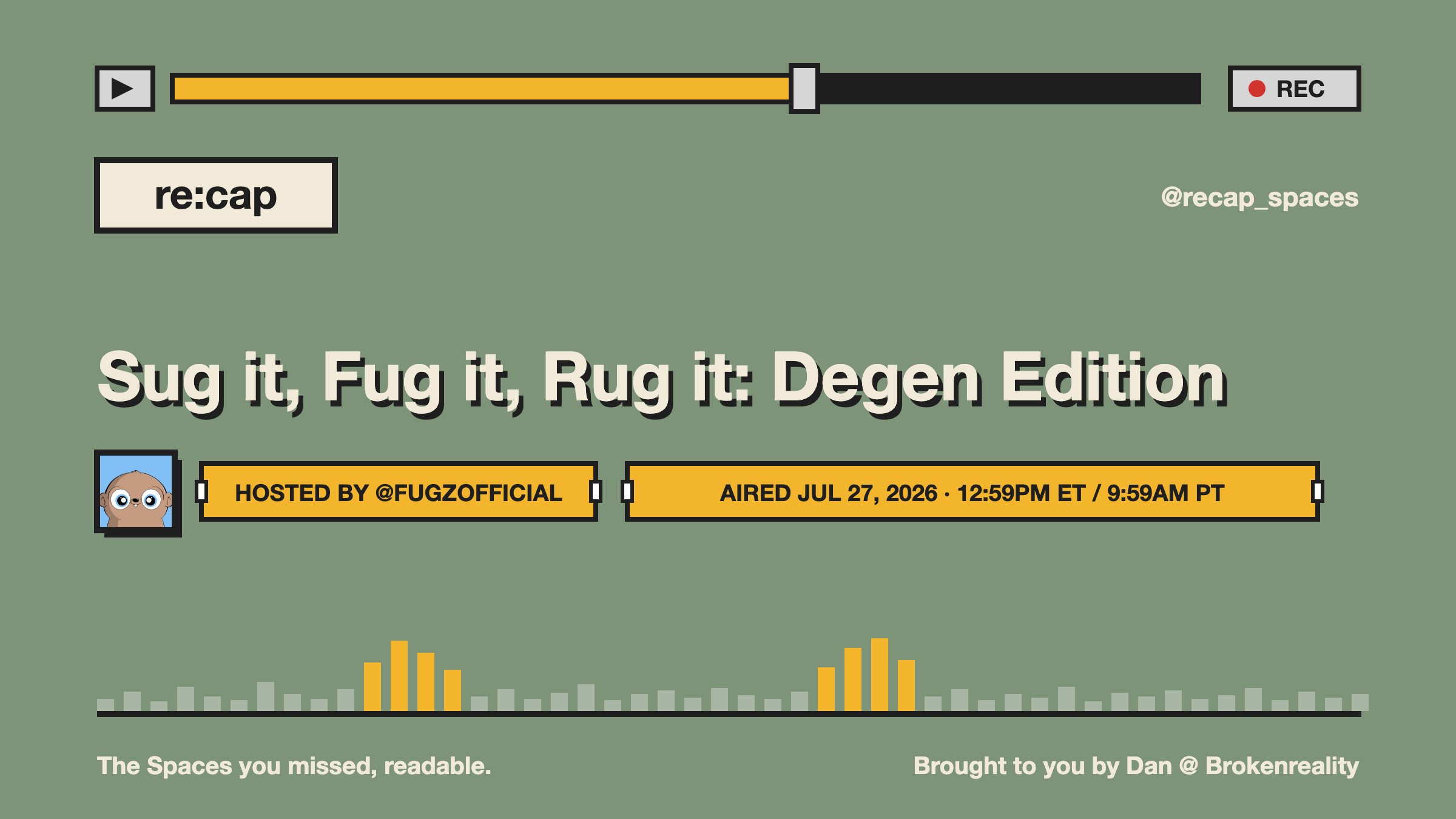 Sug it, Fug it, Rug it: Degen Edition