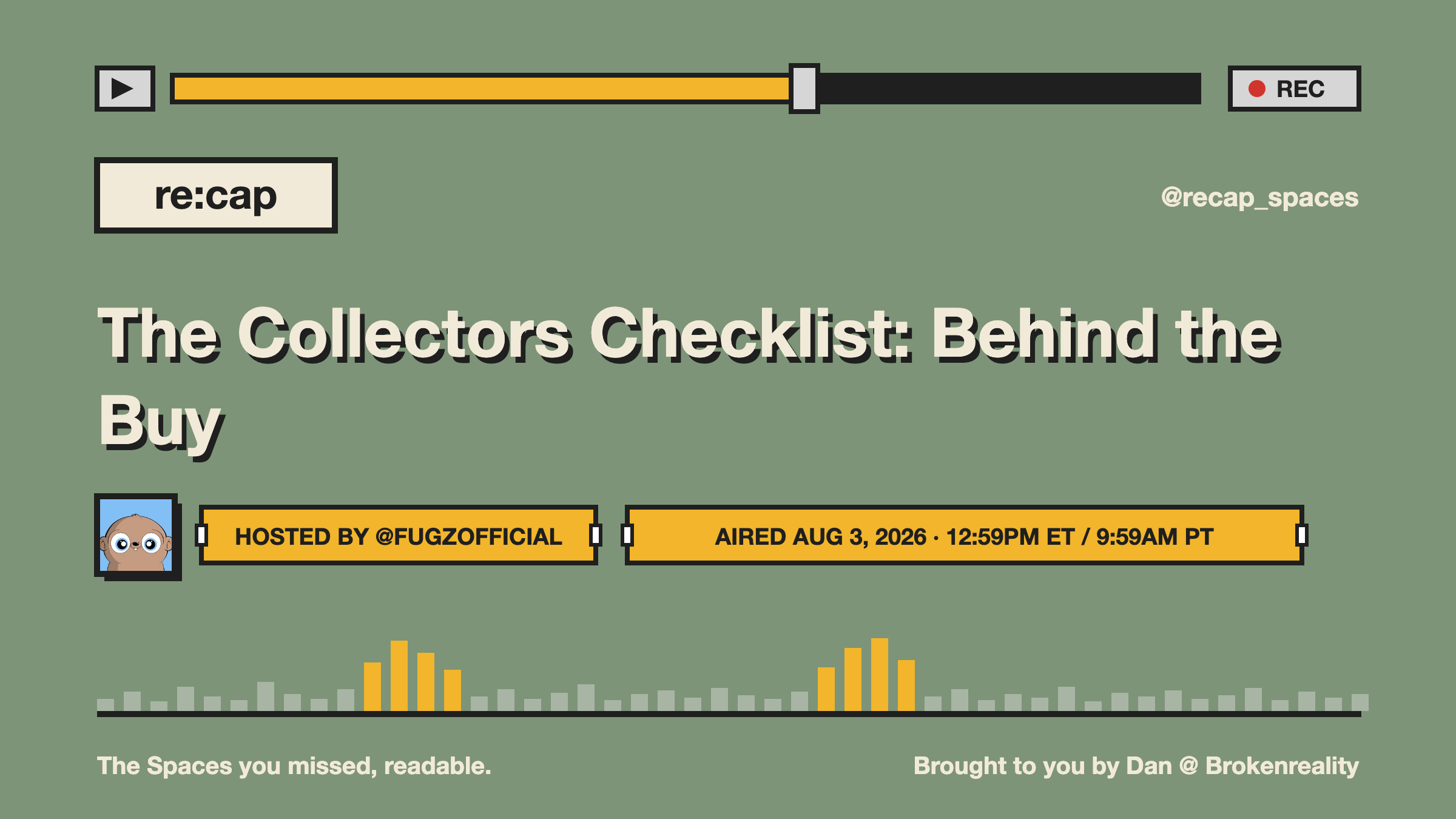 The Collectors Checklist: Behind the Buy