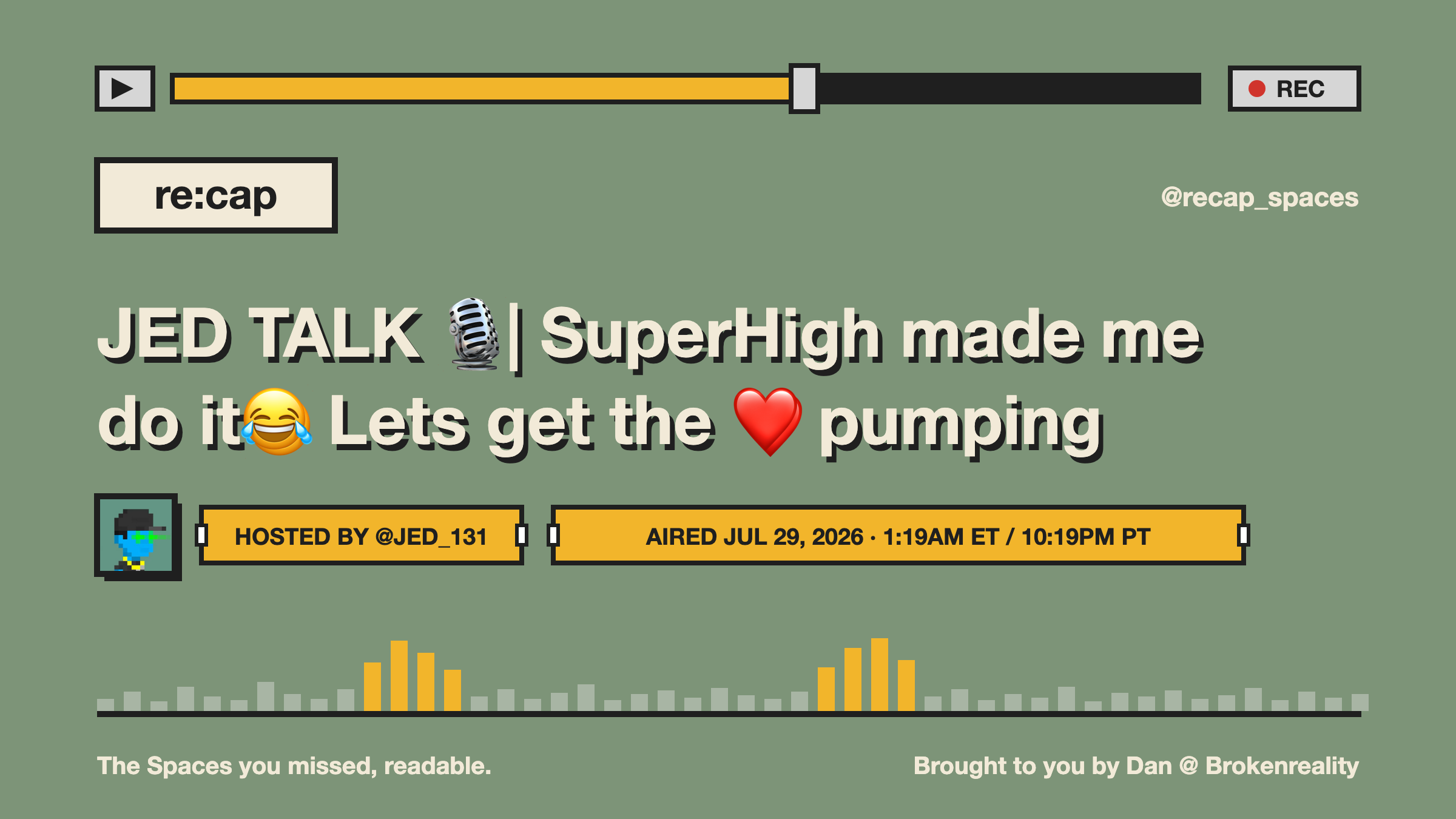 JED TALK 🎙️| SuperHigh made me do it😂 Lets get the ❤️ pumping